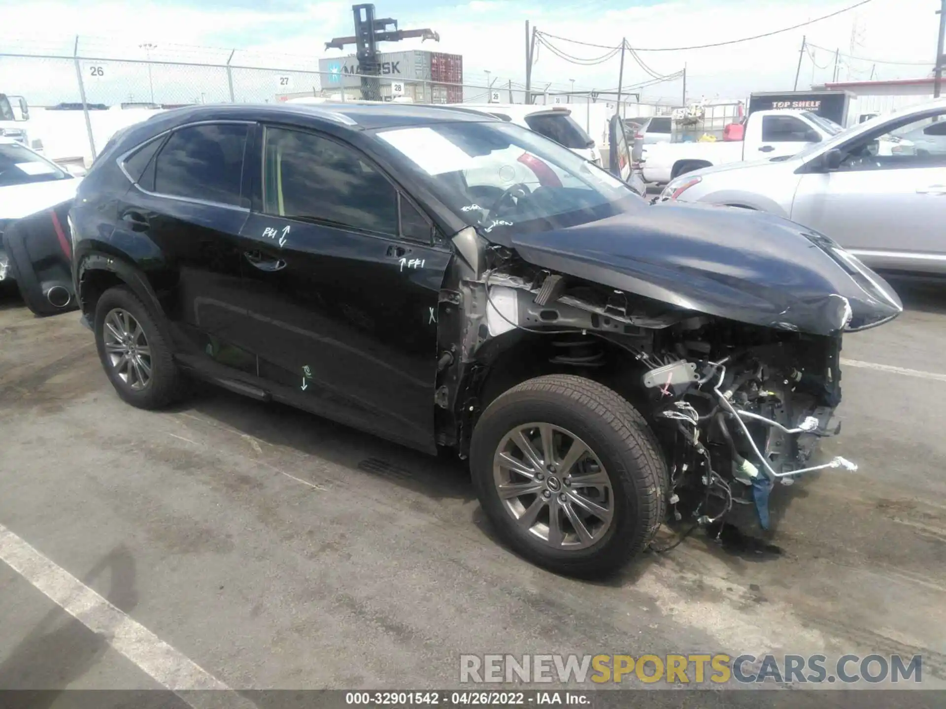 1 Photograph of a damaged car JTJAARBZ7L2164806 LEXUS NX 2020