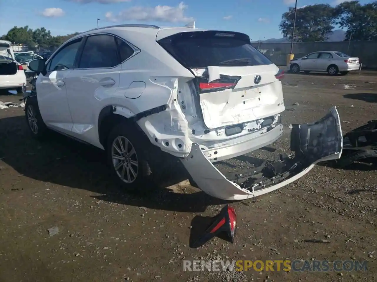 3 Photograph of a damaged car JTJAARBZ7L2178253 LEXUS NX 2020