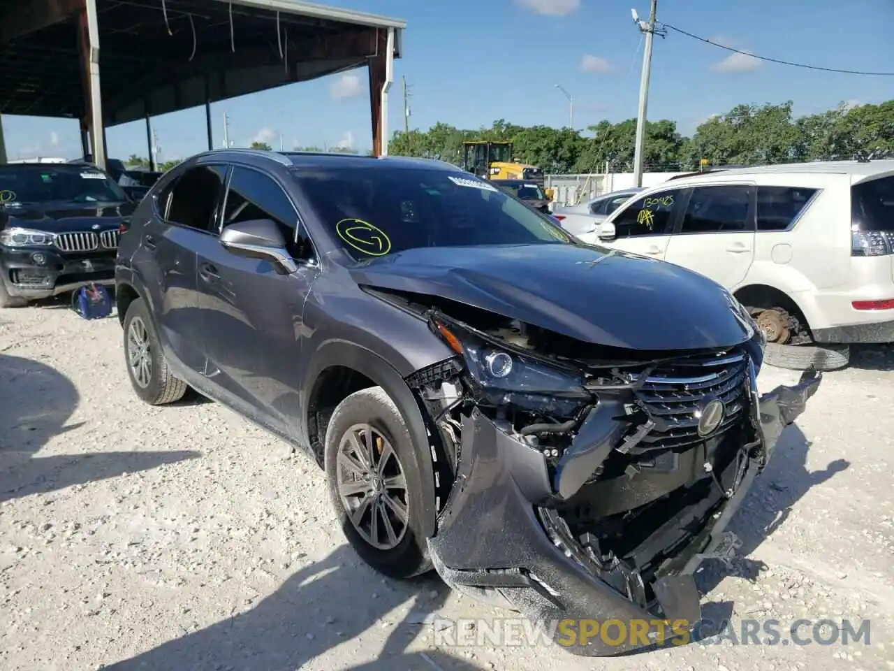 1 Photograph of a damaged car JTJAARBZ8L5005792 LEXUS NX 2020