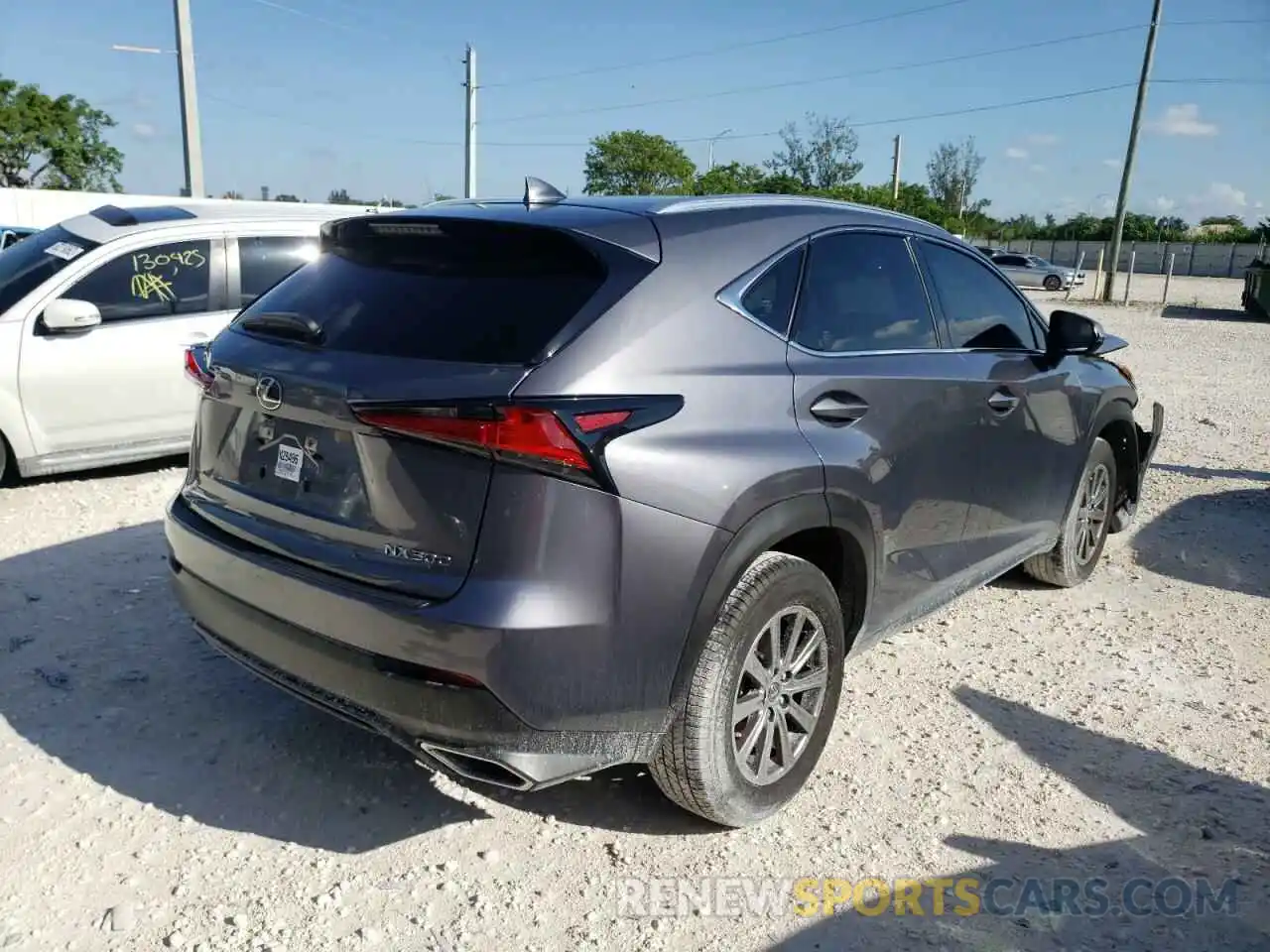 4 Фотография поврежденного автомобиля JTJAARBZ8L5005792 LEXUS NX 2020