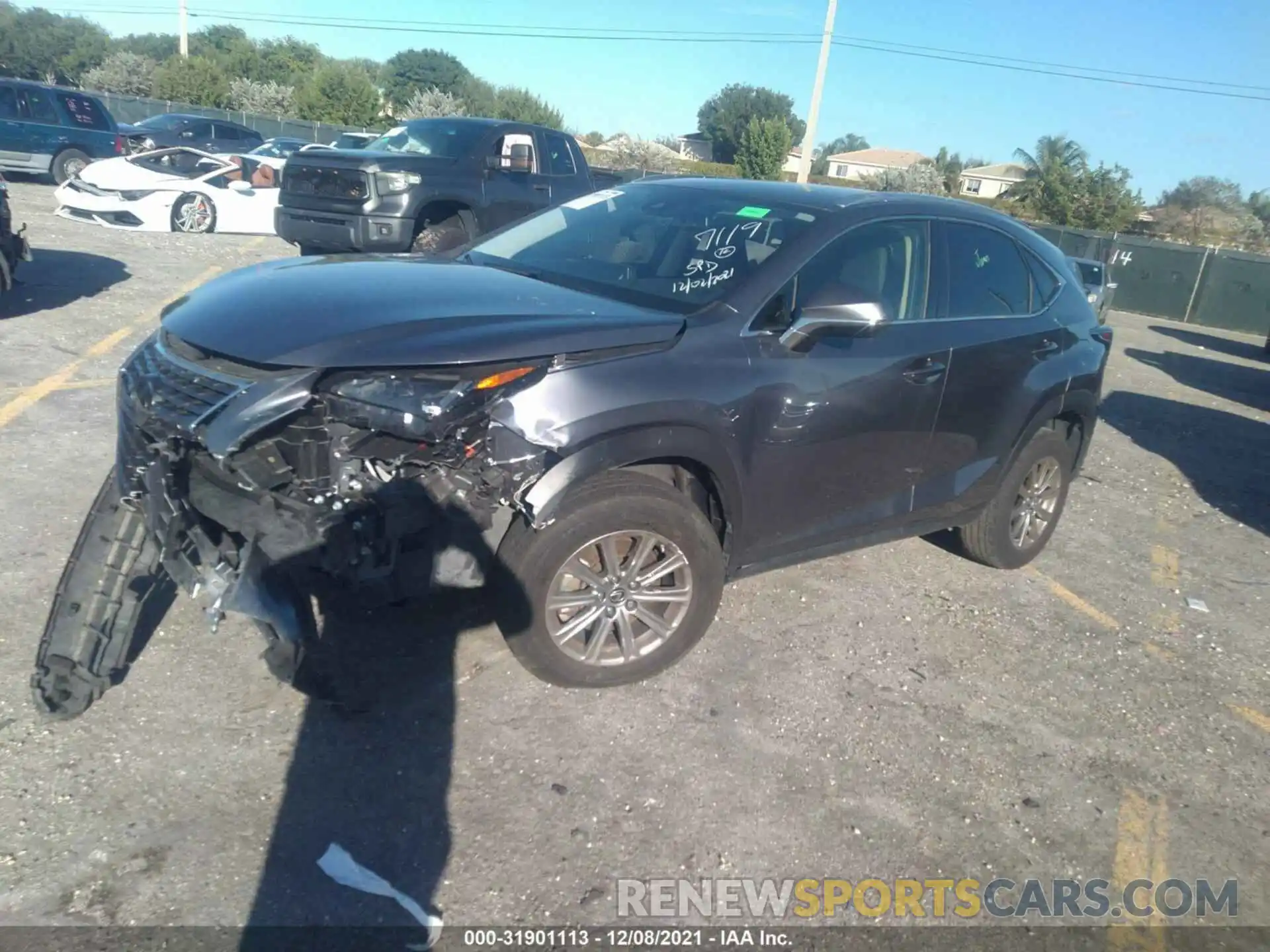 2 Photograph of a damaged car JTJAARBZ9L2177119 LEXUS NX 2020