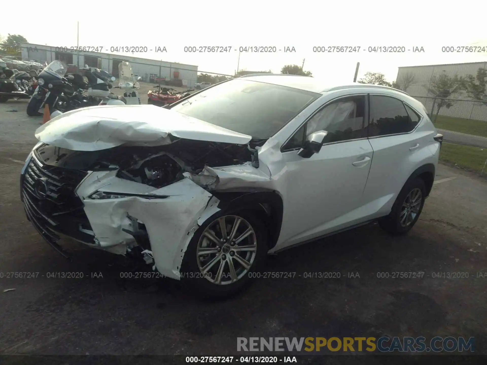 2 Photograph of a damaged car JTJAARBZ9L5006613 LEXUS NX 2020