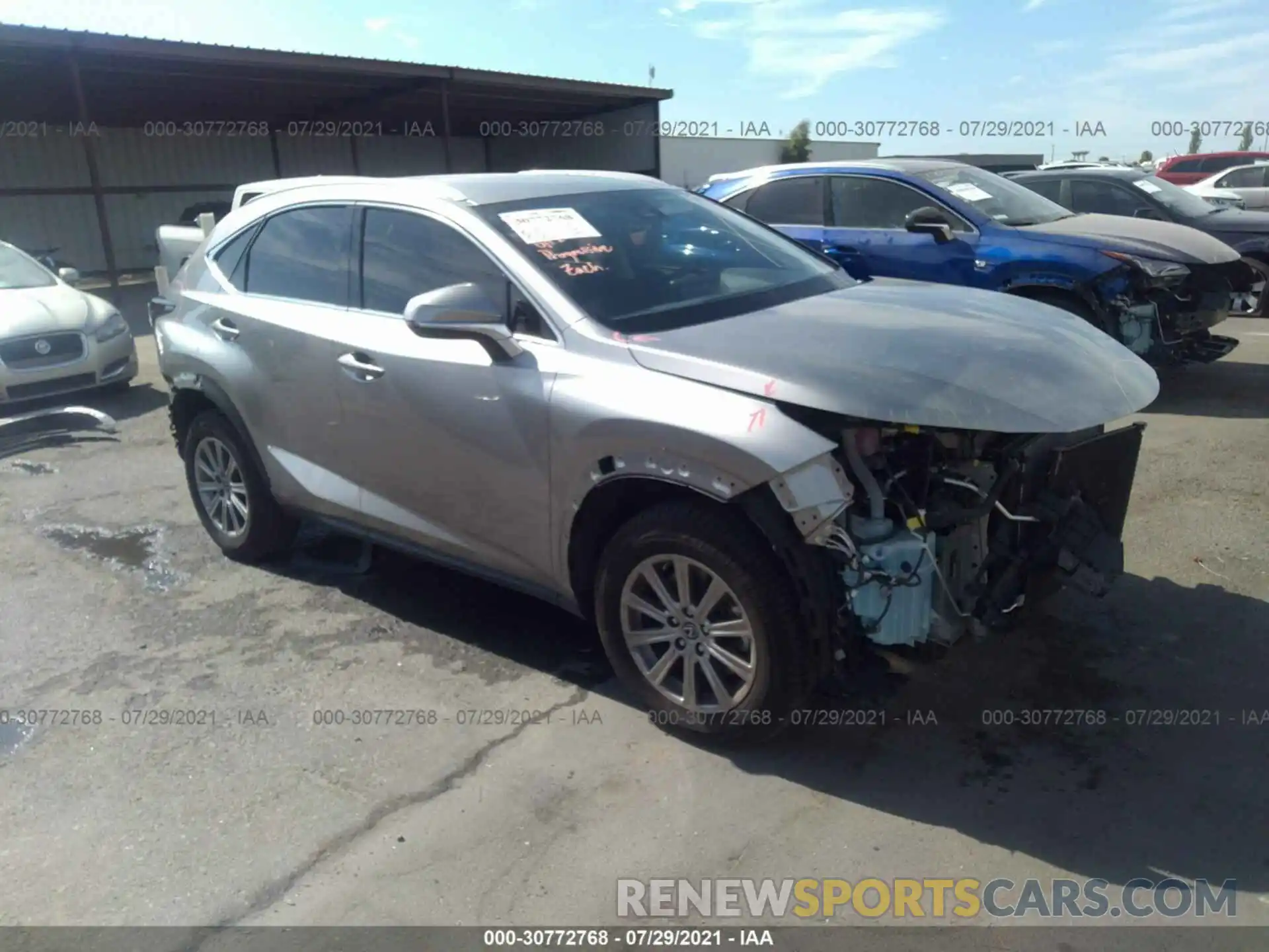 1 Photograph of a damaged car JTJAARBZ9L5006675 LEXUS NX 2020