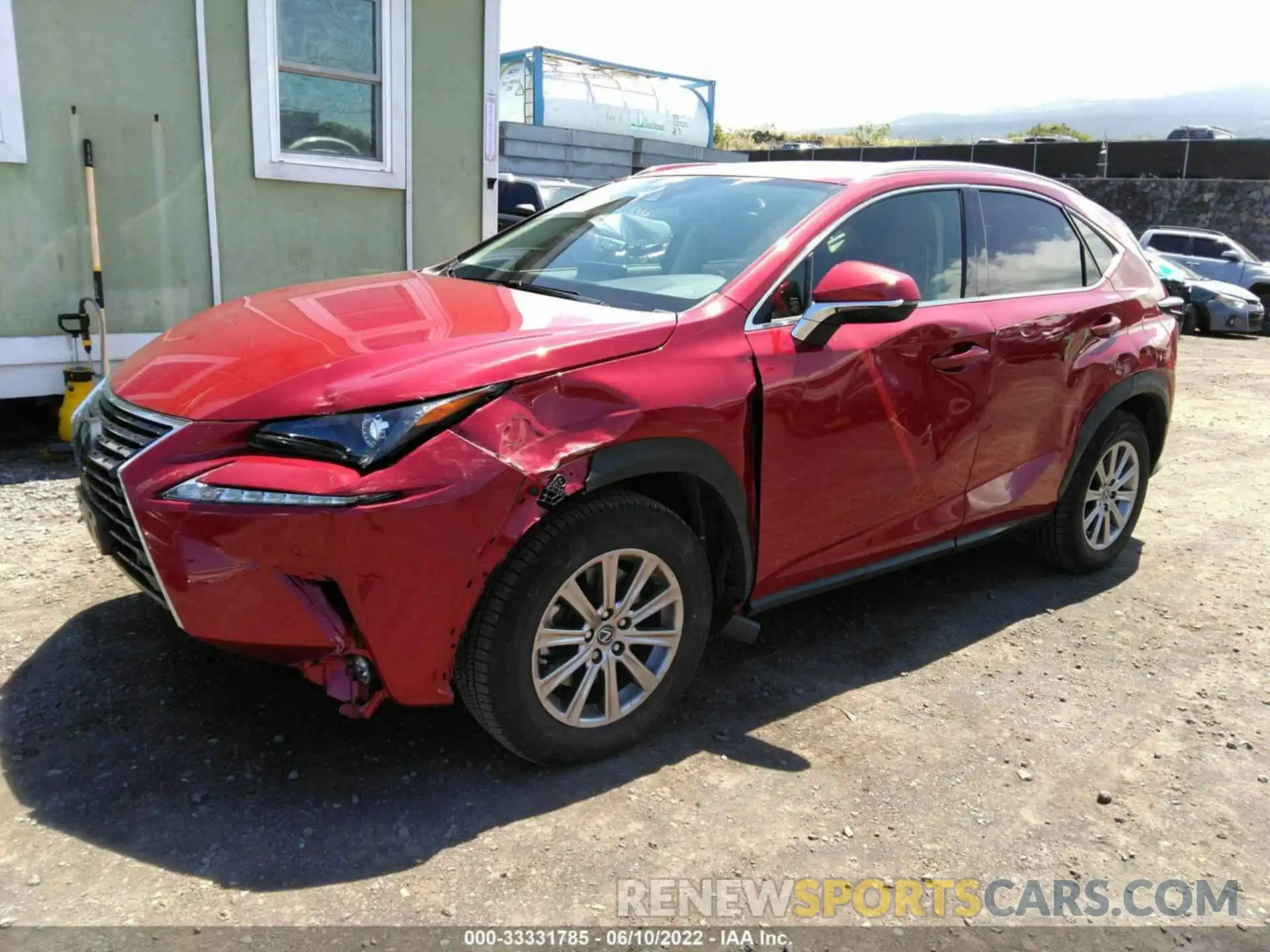 2 Фотография поврежденного автомобиля JTJAARBZ9L5008751 LEXUS NX 2020