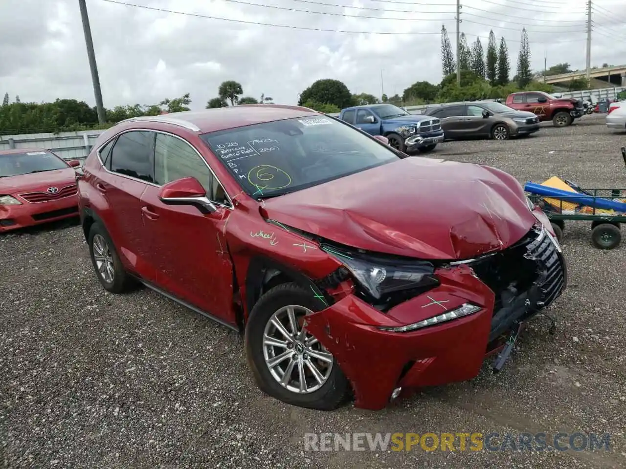 1 Photograph of a damaged car JTJAARBZ9L5013402 LEXUS NX 2020