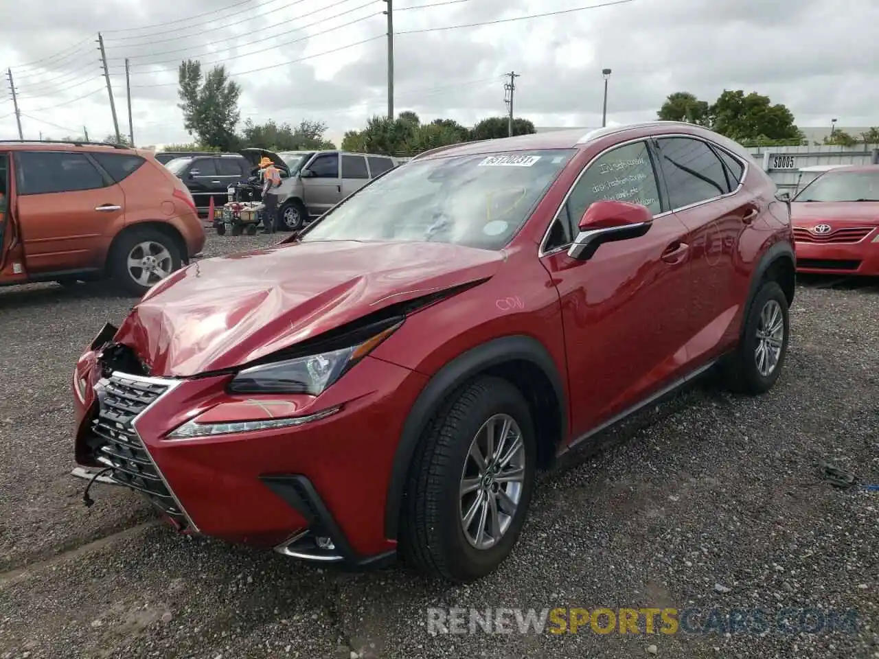 2 Photograph of a damaged car JTJAARBZ9L5013402 LEXUS NX 2020