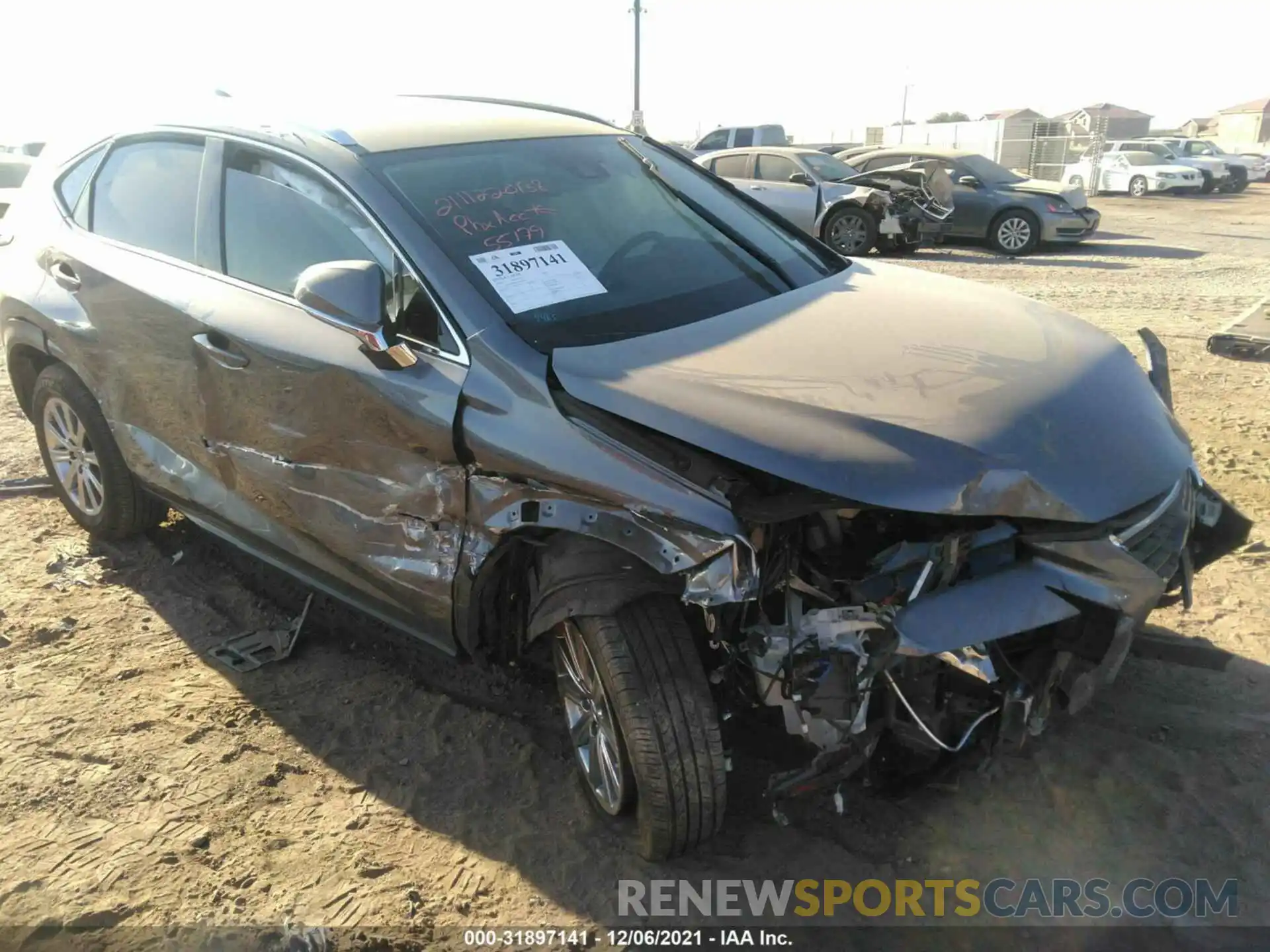 1 Photograph of a damaged car JTJAARBZXL2173970 LEXUS NX 2020