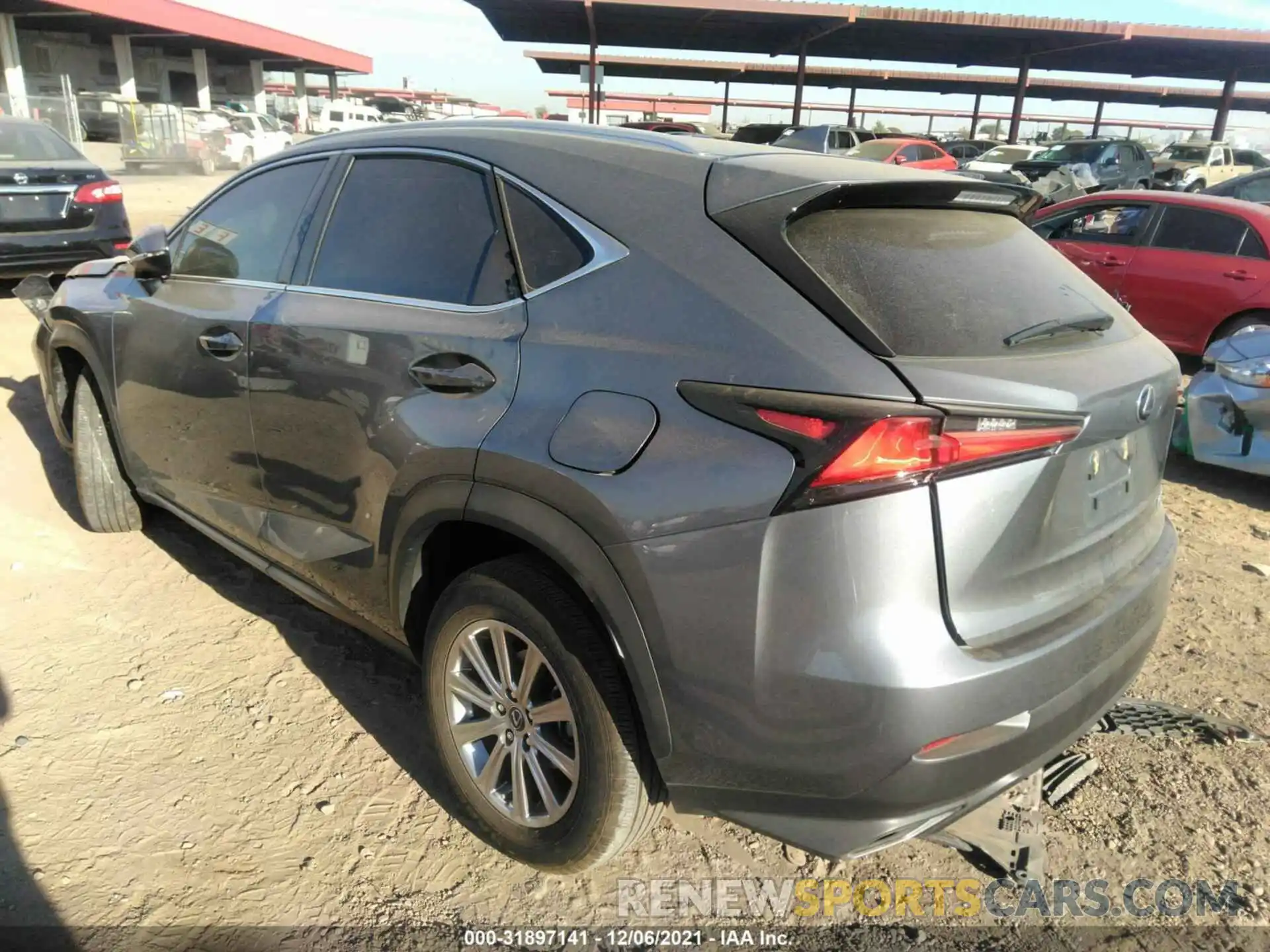 3 Фотография поврежденного автомобиля JTJAARBZXL2173970 LEXUS NX 2020