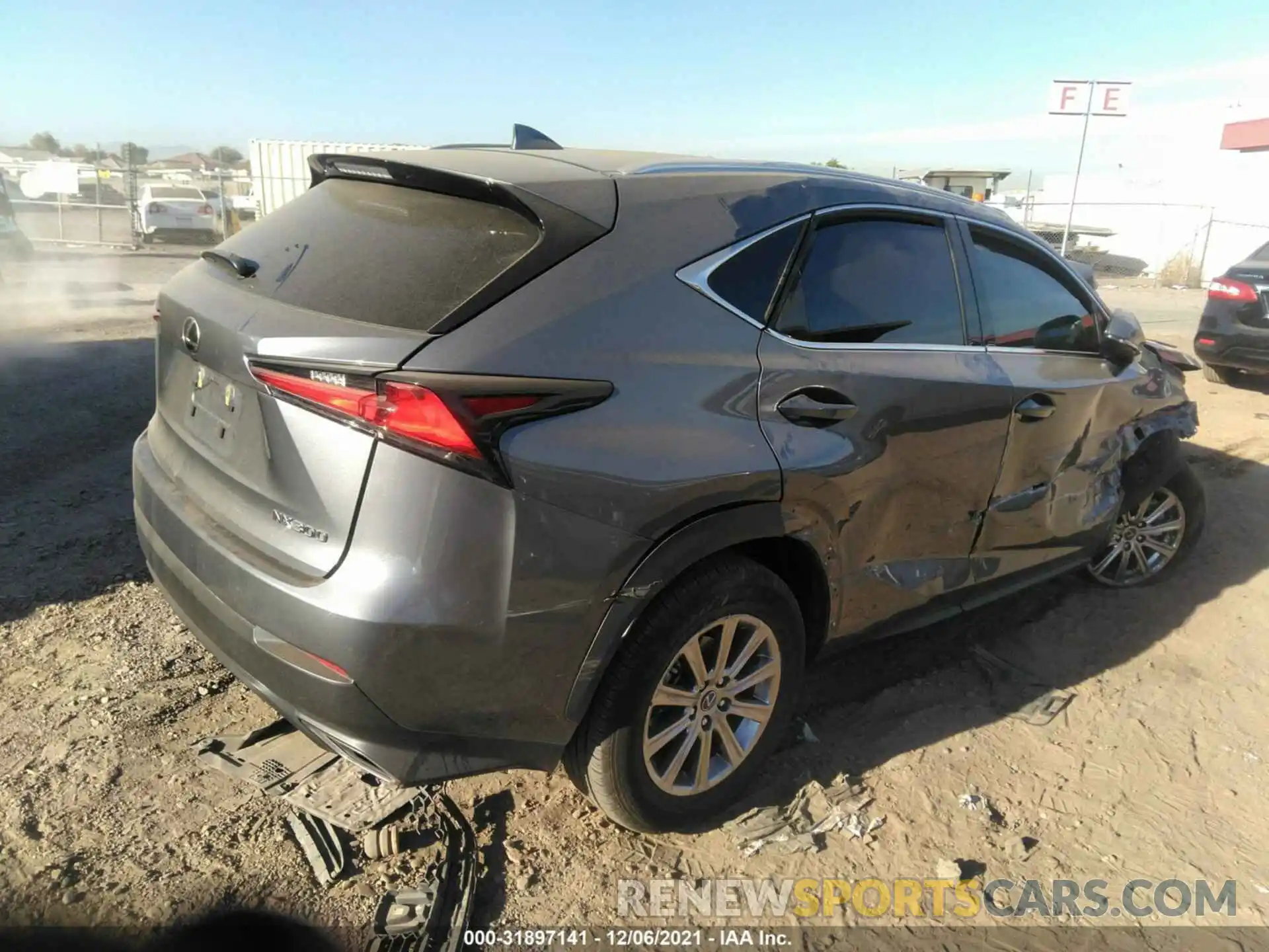 4 Фотография поврежденного автомобиля JTJAARBZXL2173970 LEXUS NX 2020