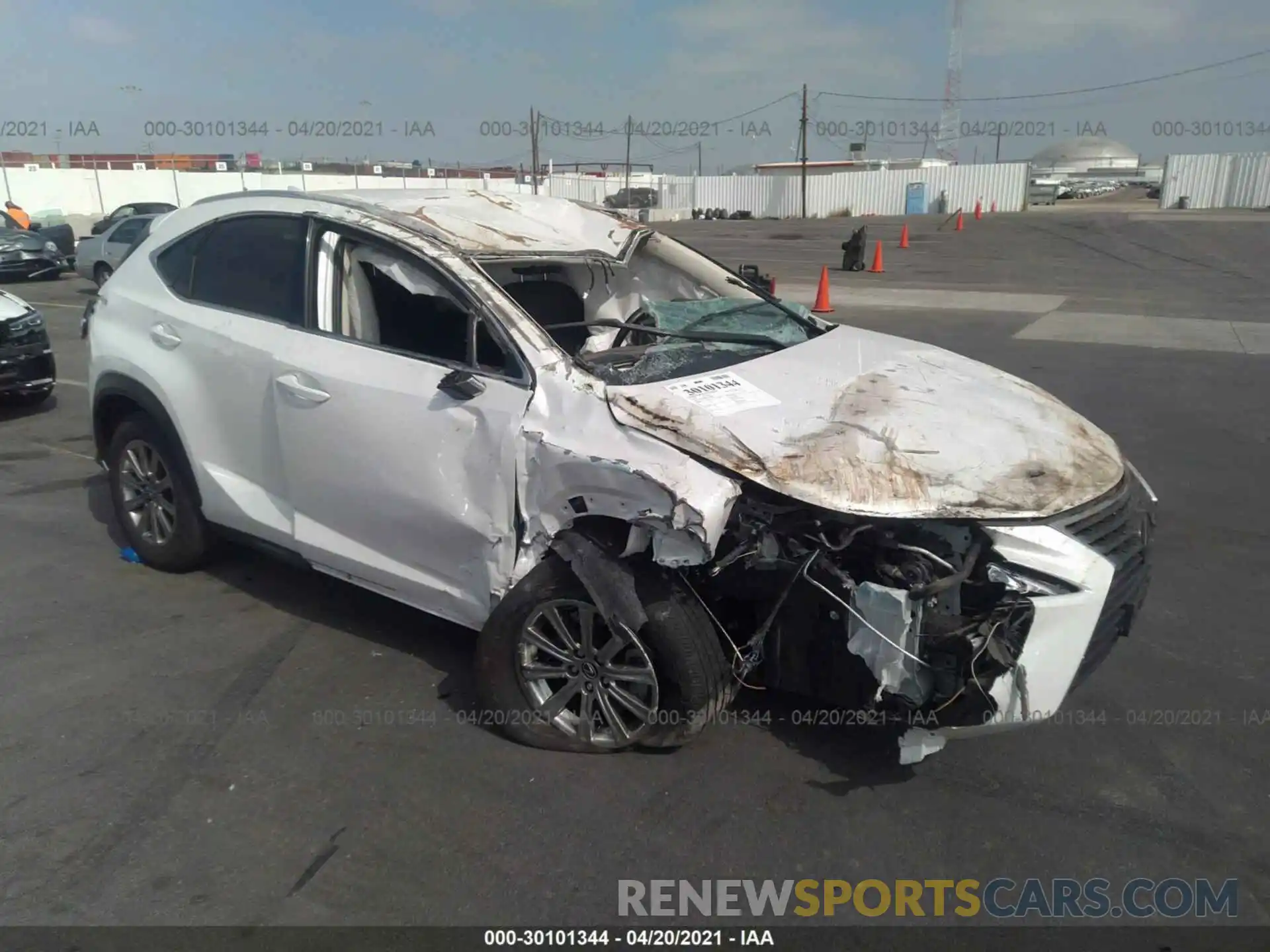 1 Photograph of a damaged car JTJAARBZXL5000951 LEXUS NX 2020