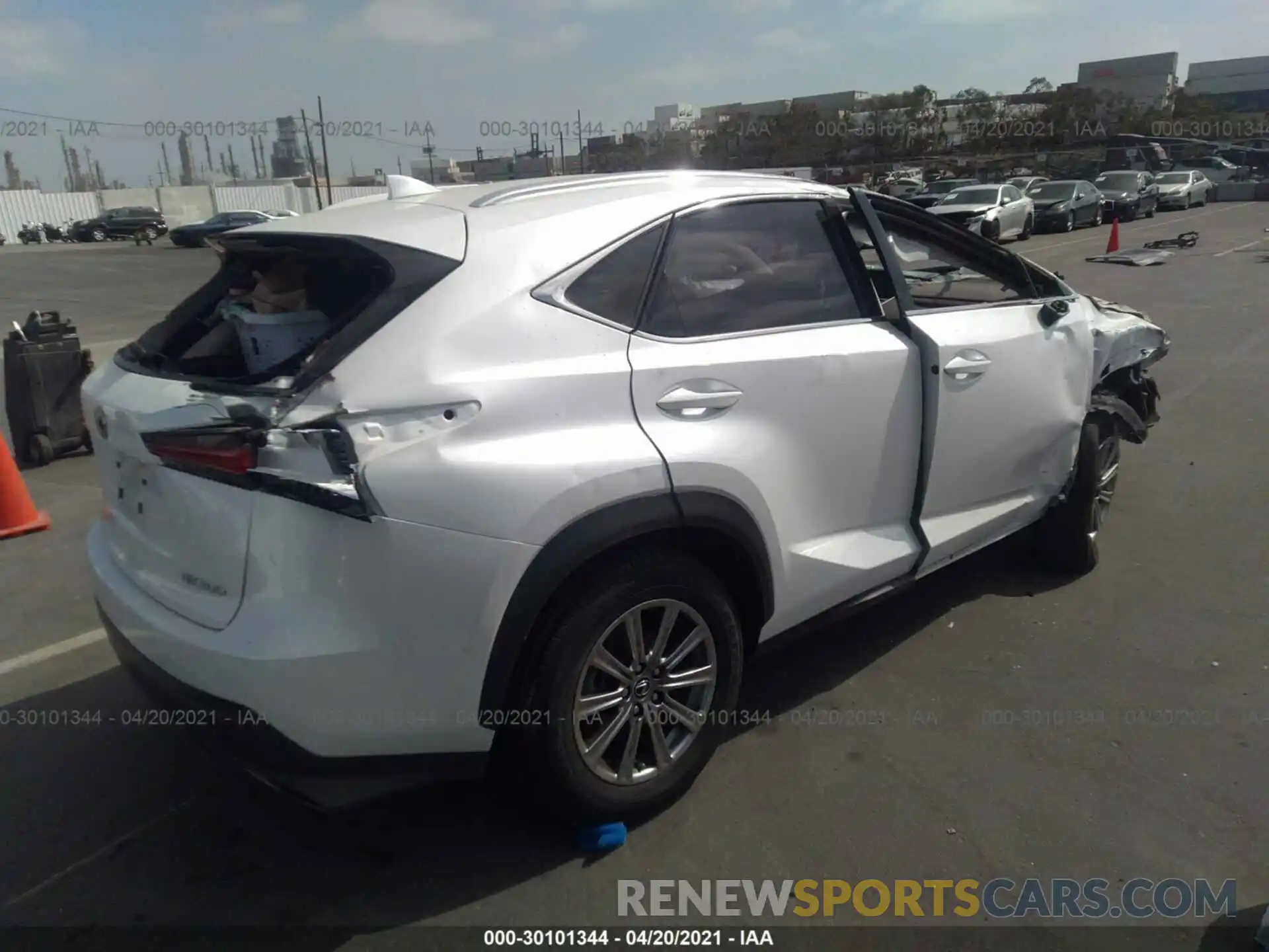 4 Фотография поврежденного автомобиля JTJAARBZXL5000951 LEXUS NX 2020