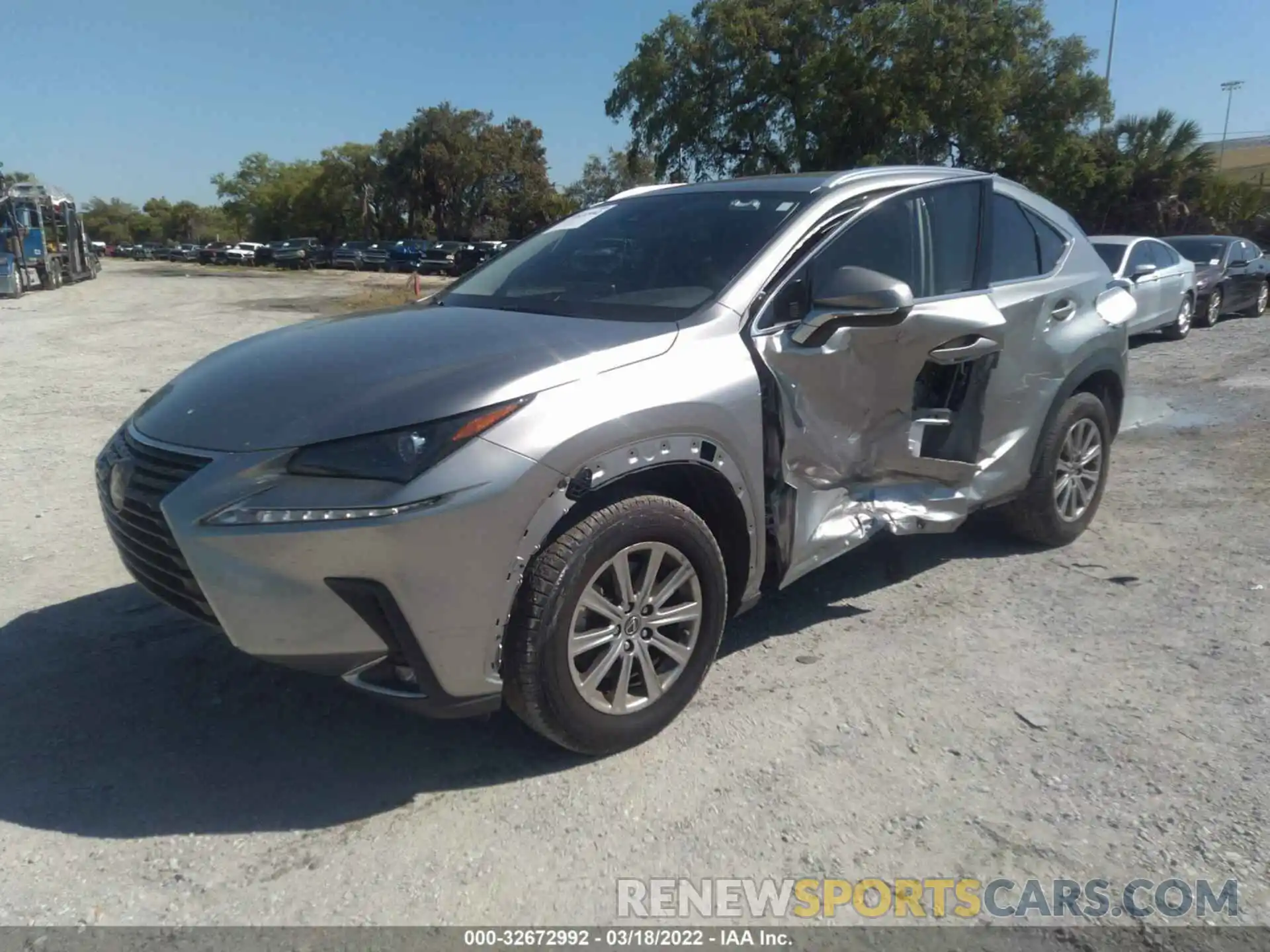 2 Фотография поврежденного автомобиля JTJAARBZXL5008564 LEXUS NX 2020