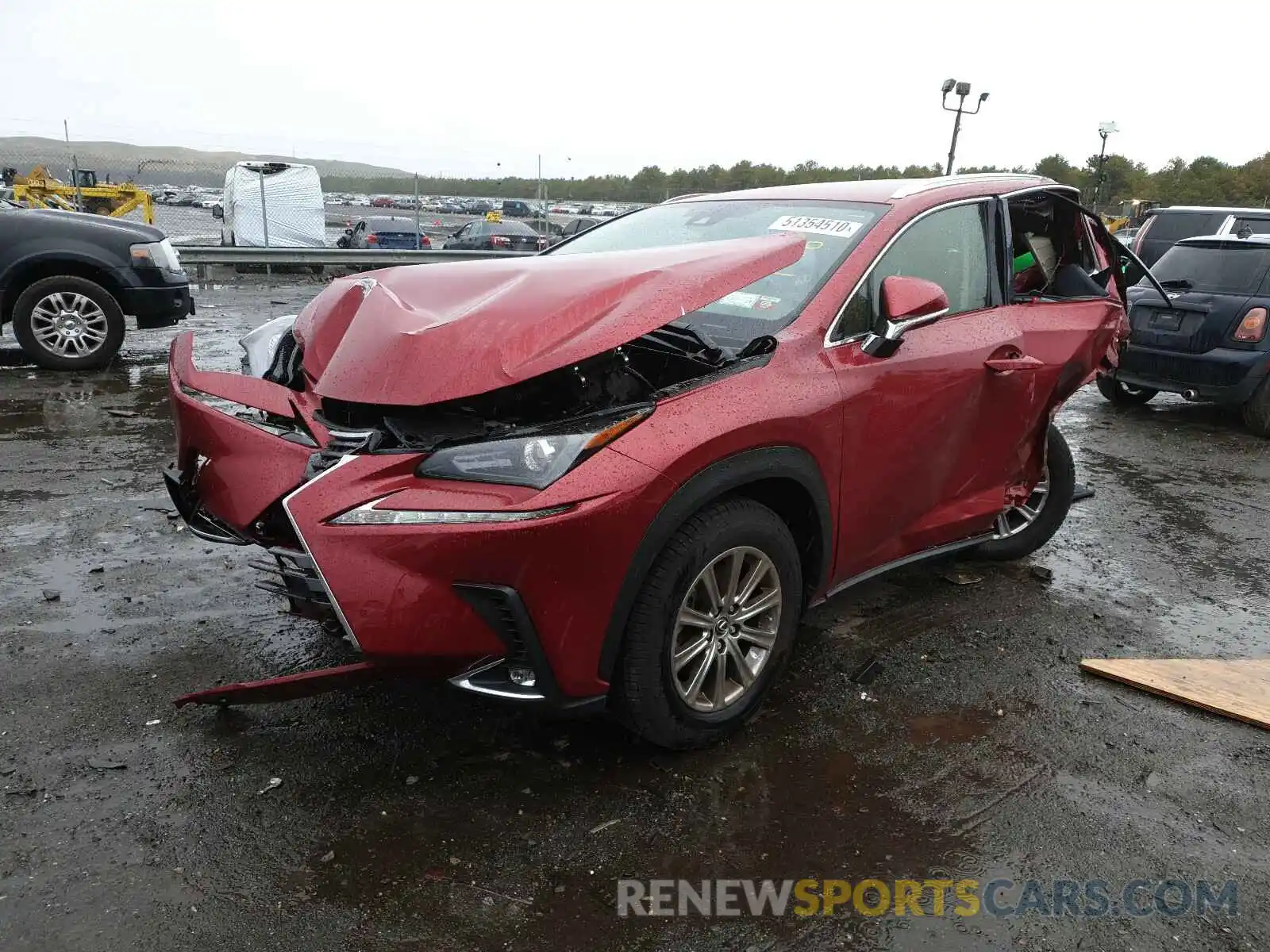 2 Фотография поврежденного автомобиля JTJAARDZ0L2222154 LEXUS NX 2020