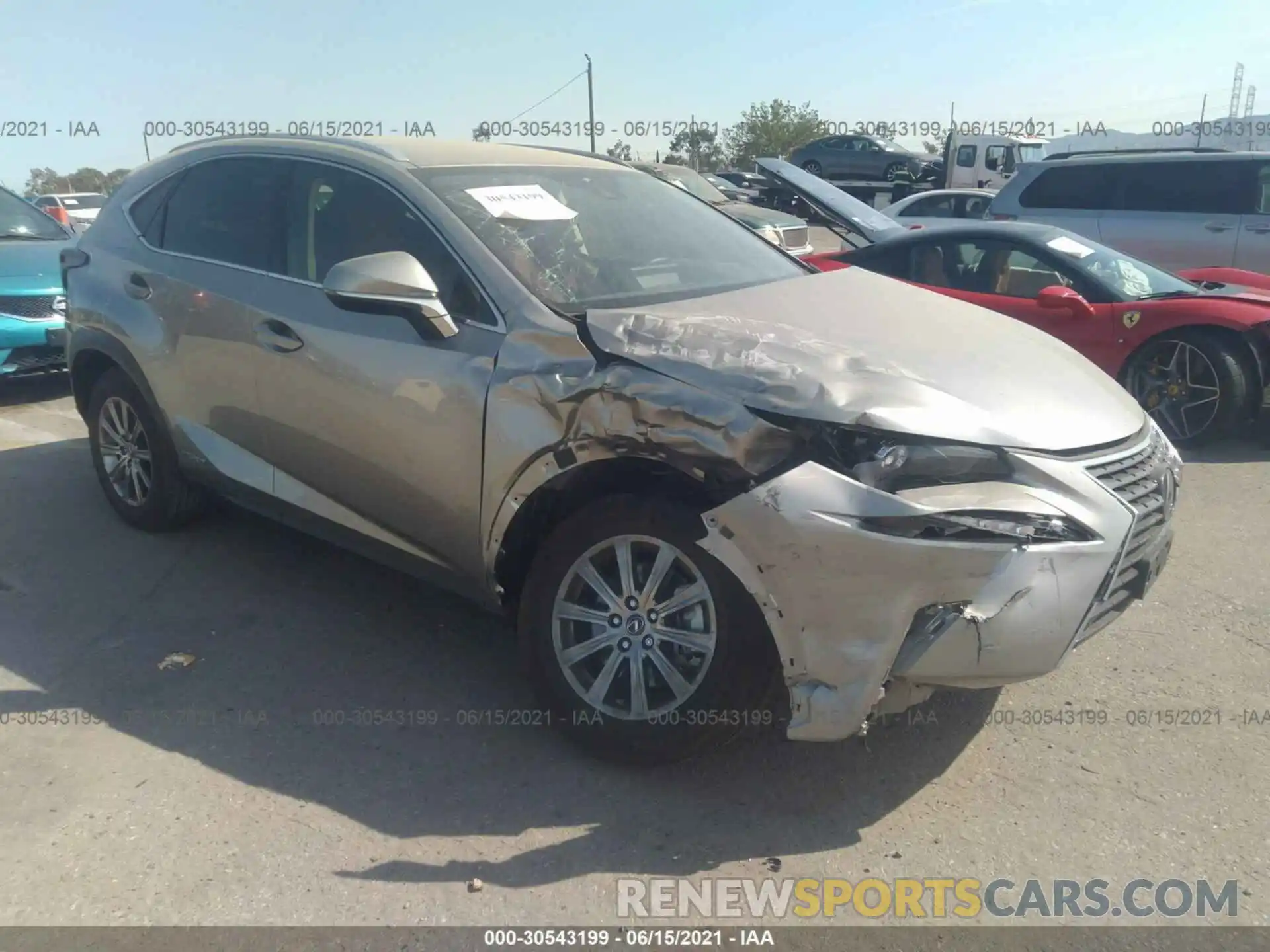 1 Photograph of a damaged car JTJAJRDZ1L2129353 LEXUS NX 2020