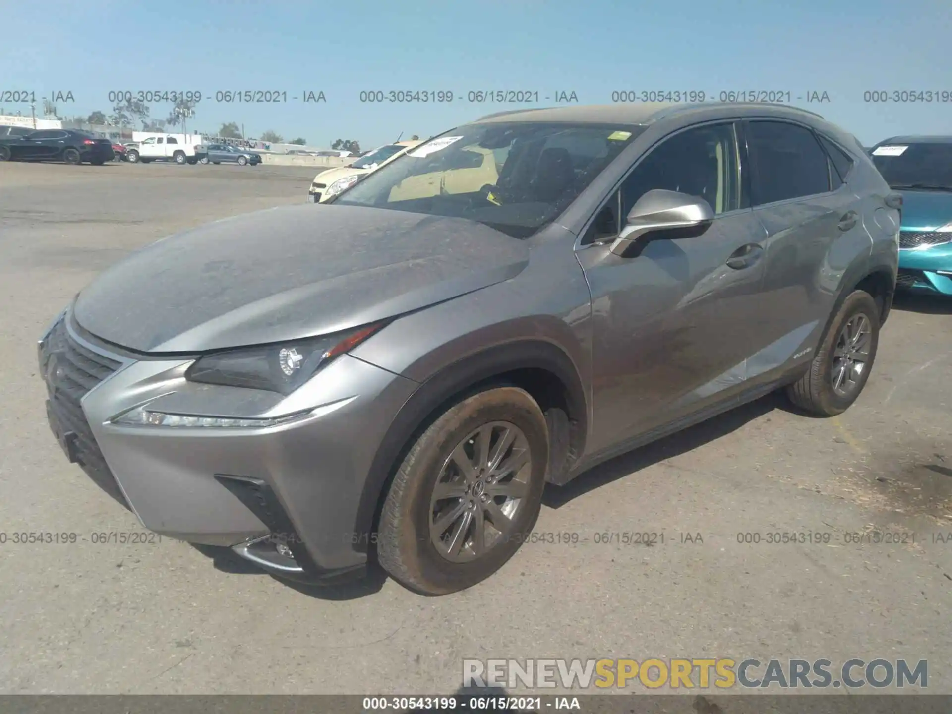 2 Фотография поврежденного автомобиля JTJAJRDZ1L2129353 LEXUS NX 2020