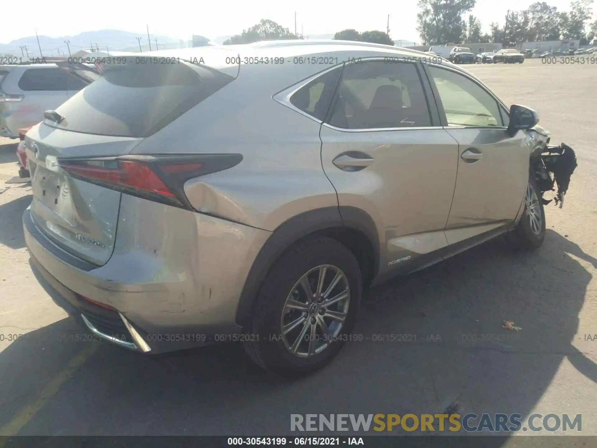 4 Фотография поврежденного автомобиля JTJAJRDZ1L2129353 LEXUS NX 2020