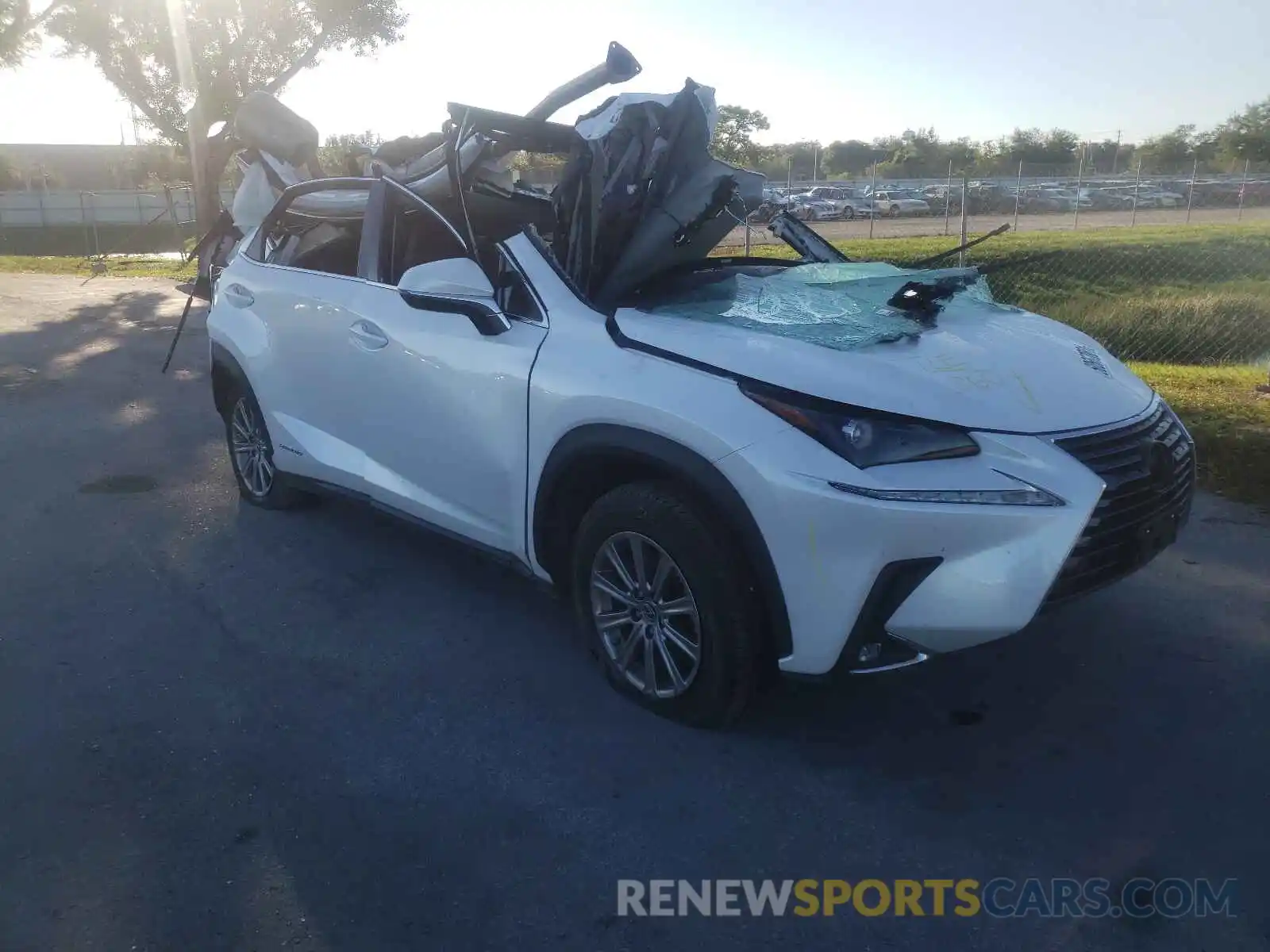 1 Photograph of a damaged car JTJAJRDZ2L5000276 LEXUS NX 2020