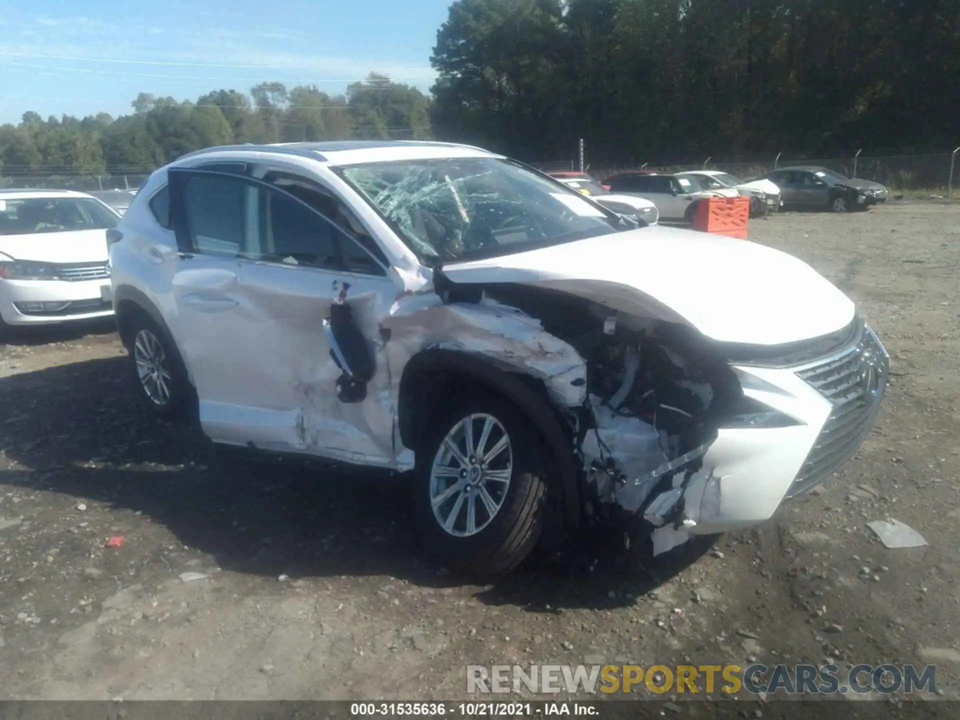 1 Photograph of a damaged car JTJDARBZ0L5008053 LEXUS NX 2020