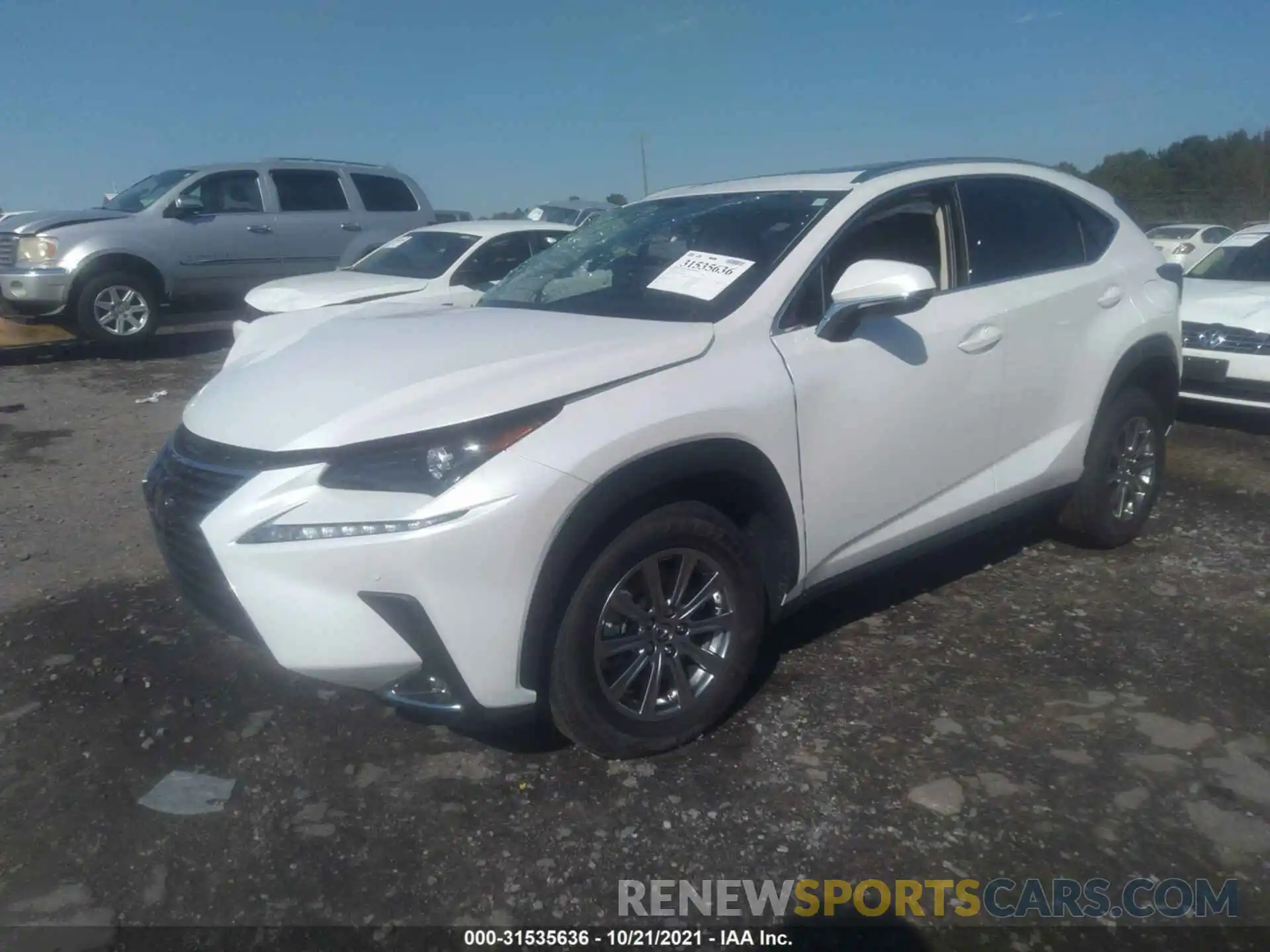 2 Фотография поврежденного автомобиля JTJDARBZ0L5008053 LEXUS NX 2020