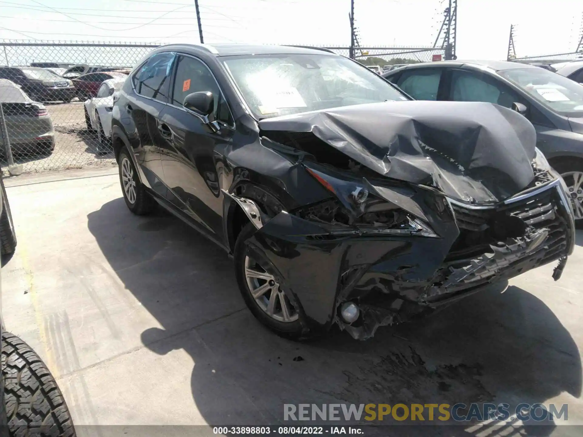 1 Photograph of a damaged car JTJDARBZ0L5008960 LEXUS NX 2020