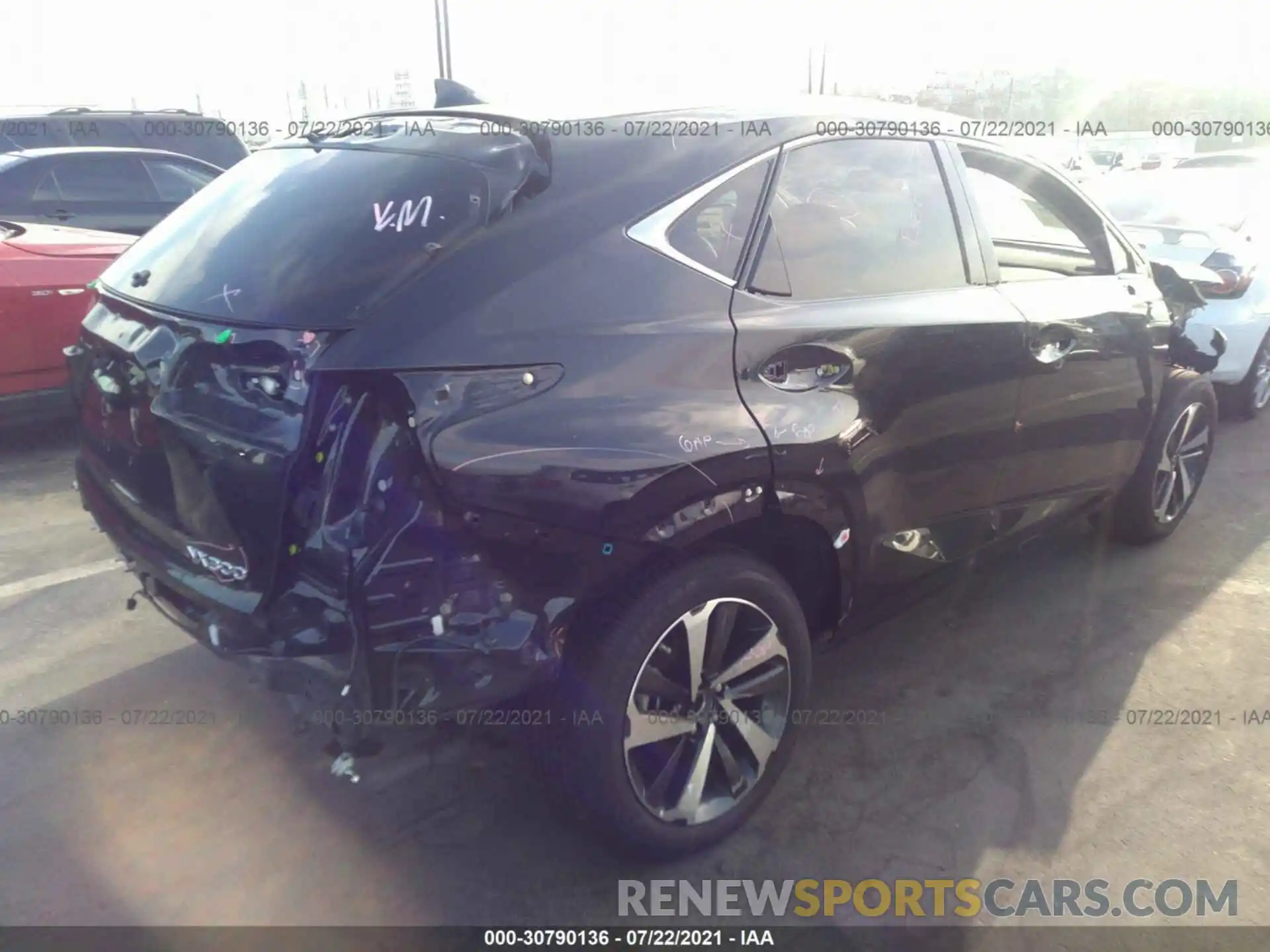 4 Photograph of a damaged car JTJDARBZ1L2164300 LEXUS NX 2020