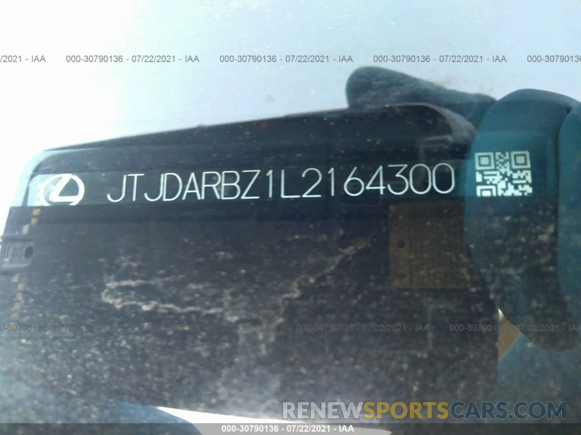 9 Photograph of a damaged car JTJDARBZ1L2164300 LEXUS NX 2020