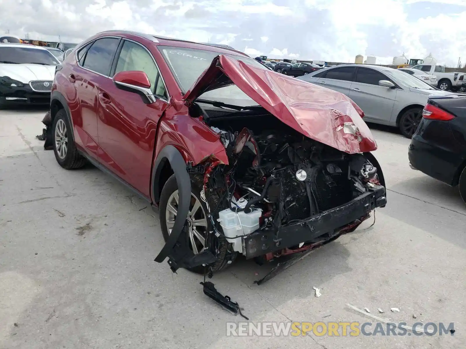 1 Photograph of a damaged car JTJDARBZ1L2178309 LEXUS NX 2020