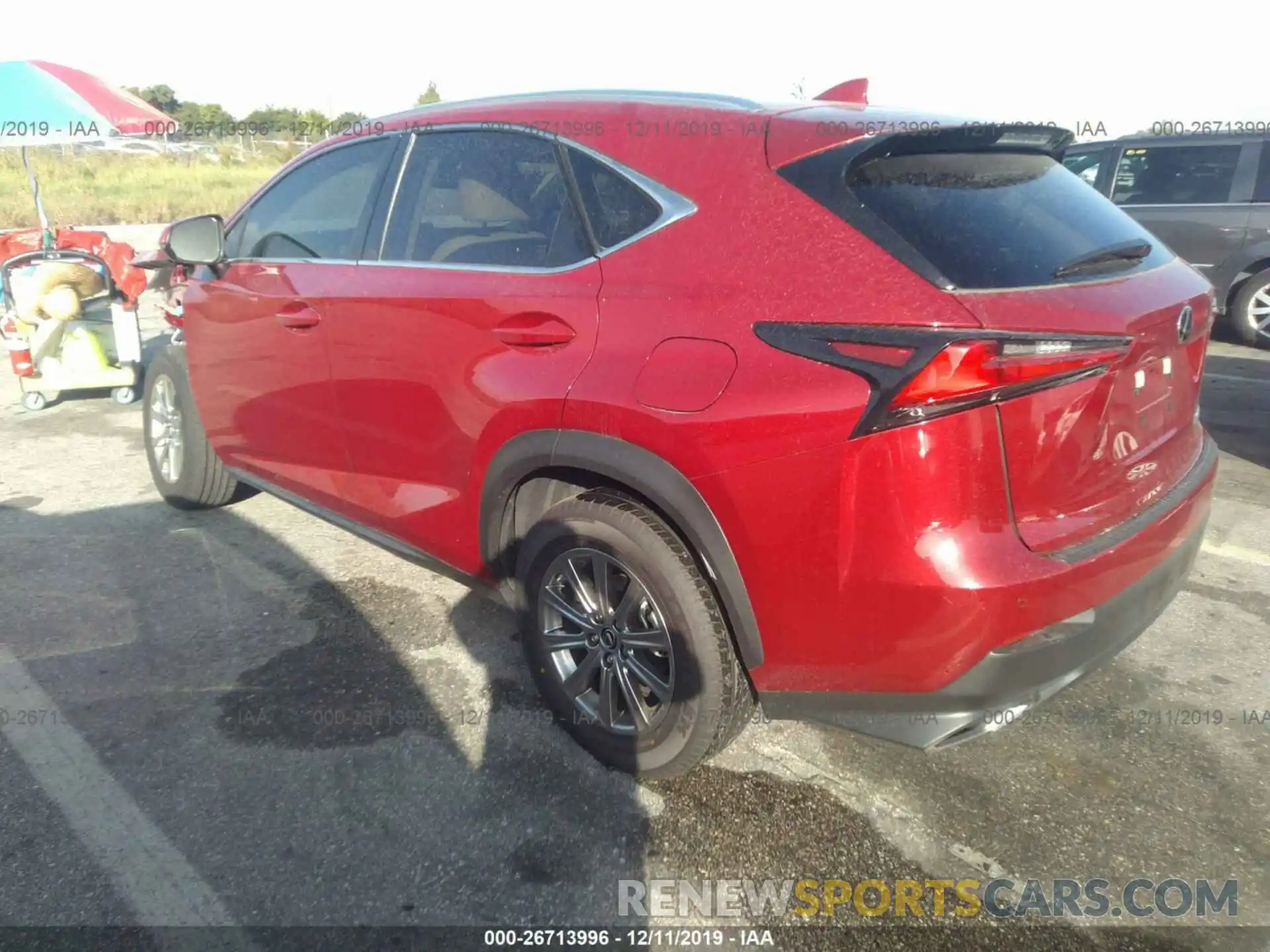 3 Фотография поврежденного автомобиля JTJDARBZ1L5000382 LEXUS NX 2020