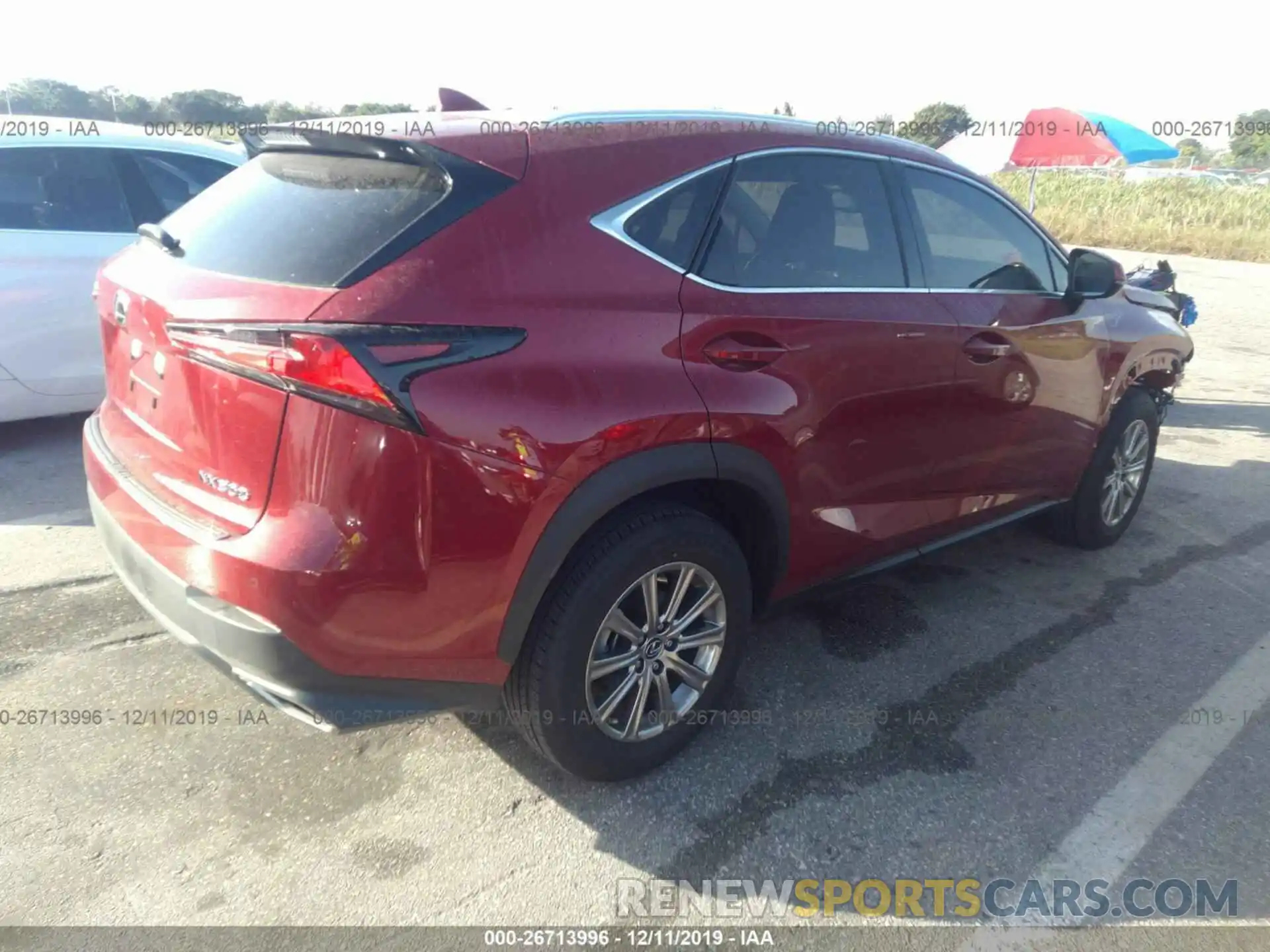 4 Фотография поврежденного автомобиля JTJDARBZ1L5000382 LEXUS NX 2020