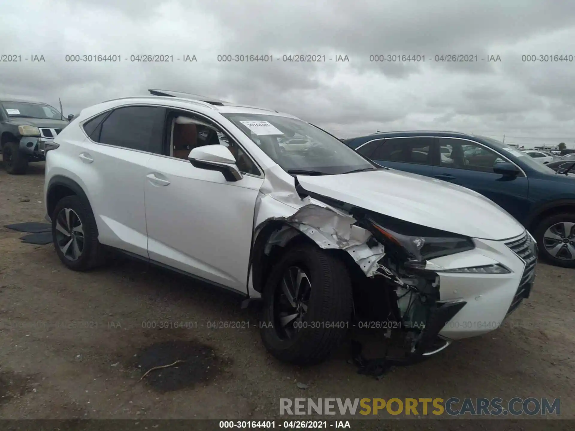 1 Photograph of a damaged car JTJDARBZ1L5005808 LEXUS NX 2020