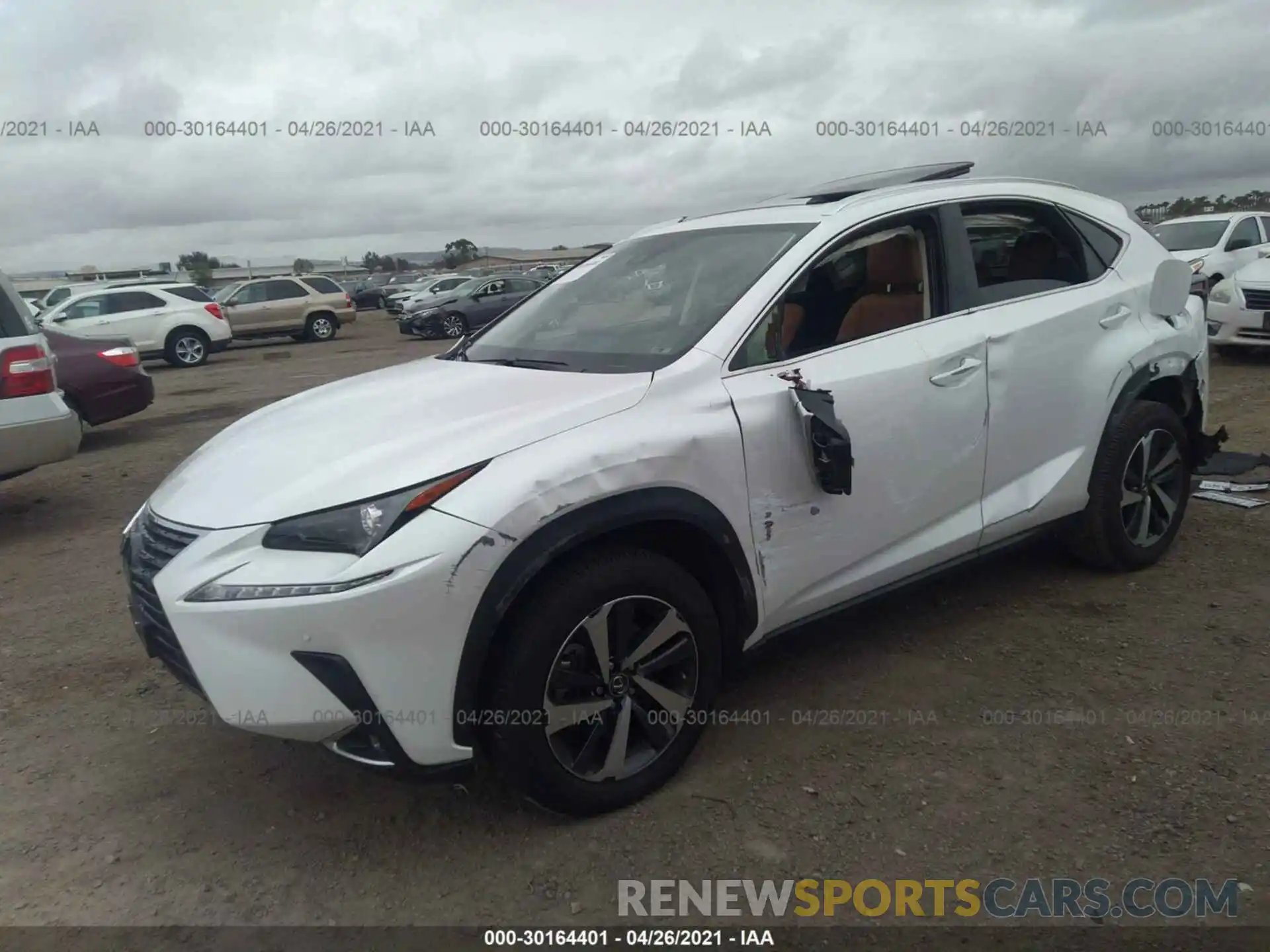 2 Фотография поврежденного автомобиля JTJDARBZ1L5005808 LEXUS NX 2020