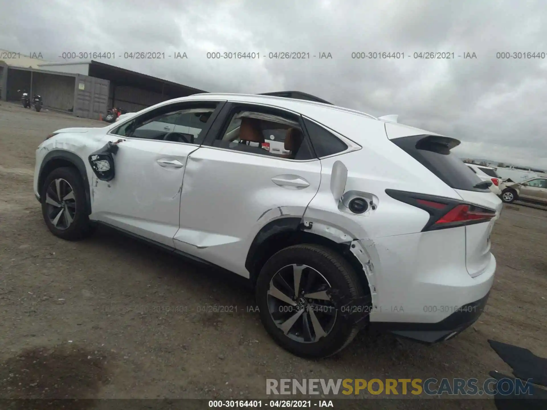 3 Фотография поврежденного автомобиля JTJDARBZ1L5005808 LEXUS NX 2020