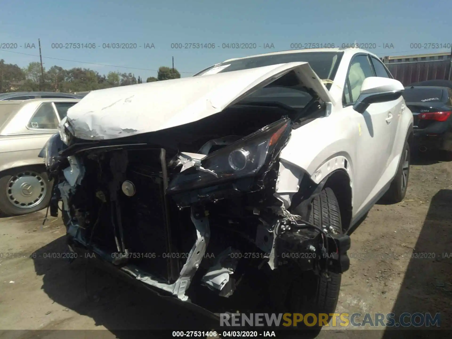 2 Photograph of a damaged car JTJDARBZ1L5007445 LEXUS NX 2020