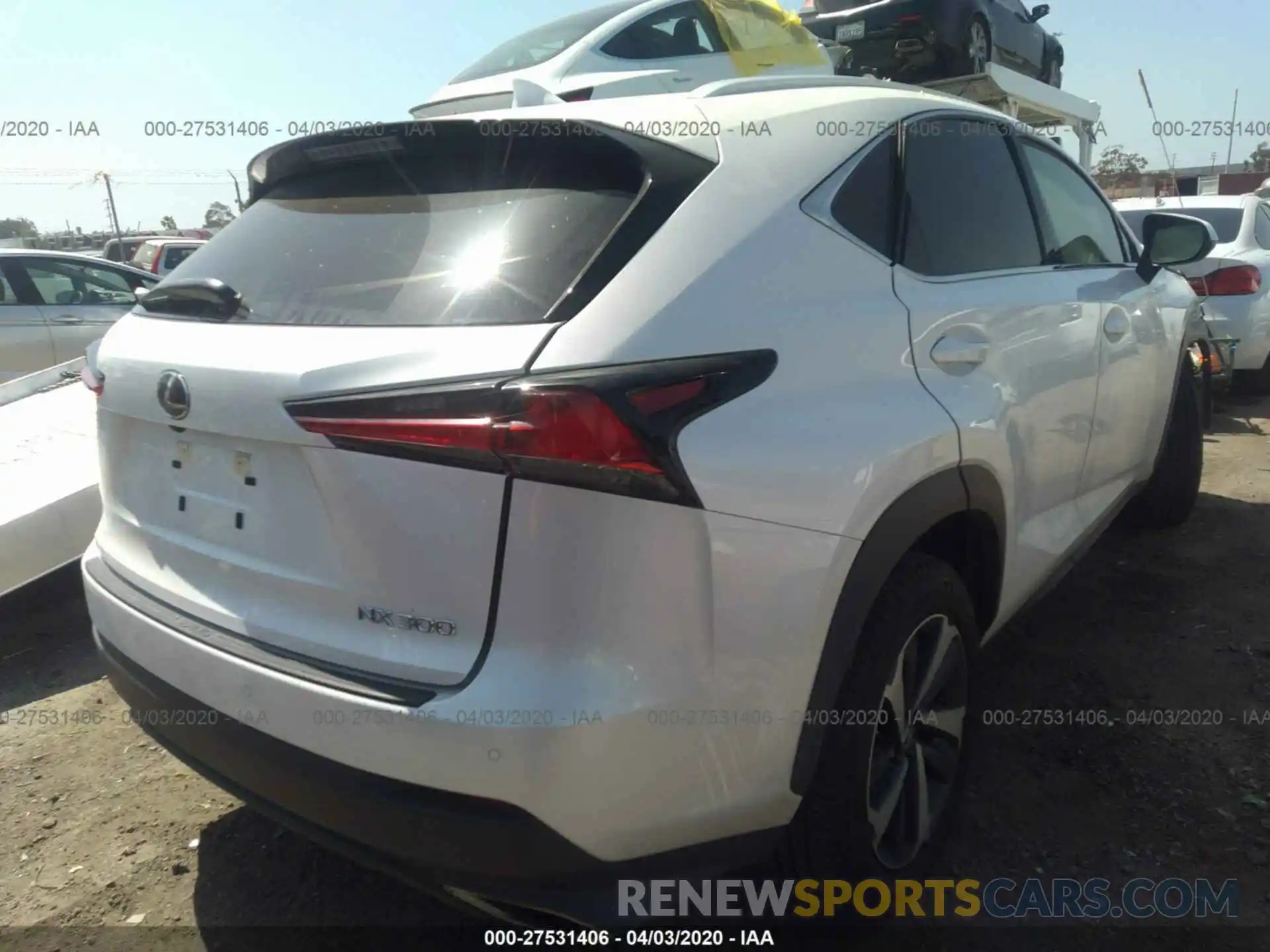 4 Фотография поврежденного автомобиля JTJDARBZ1L5007445 LEXUS NX 2020