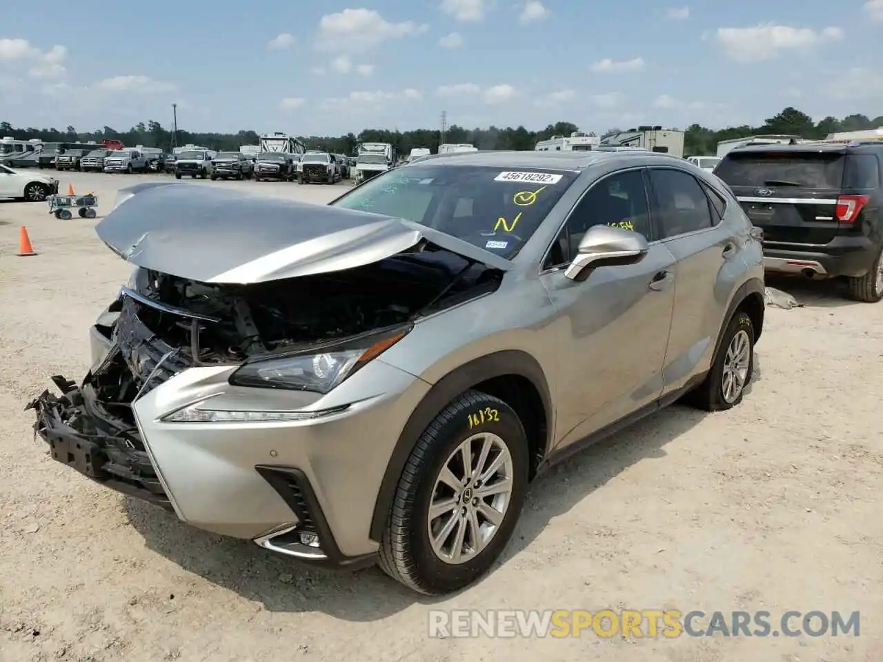 2 Фотография поврежденного автомобиля JTJDARBZ2L2171725 LEXUS NX 2020