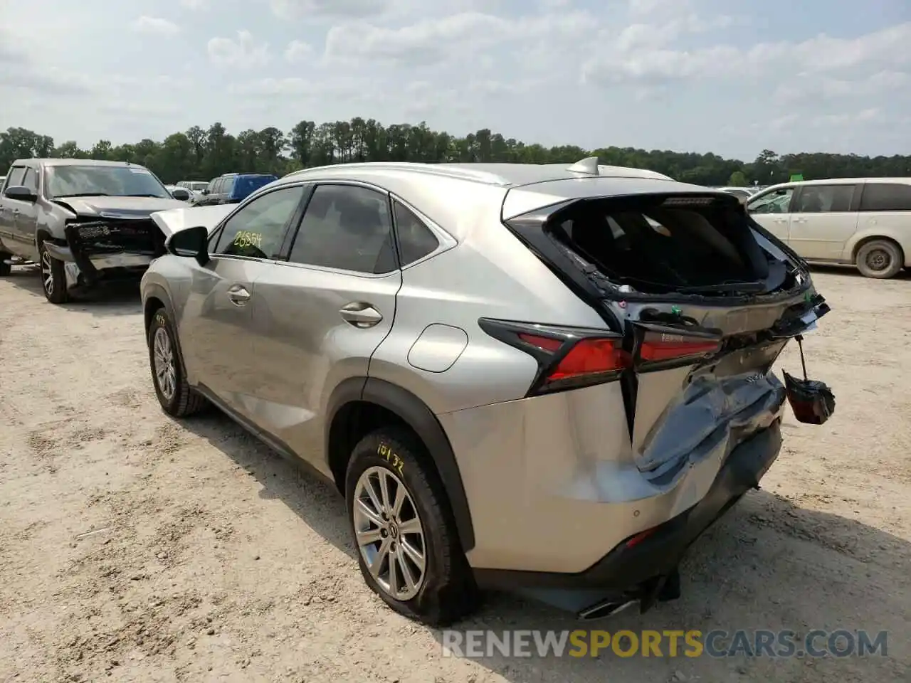 3 Фотография поврежденного автомобиля JTJDARBZ2L2171725 LEXUS NX 2020