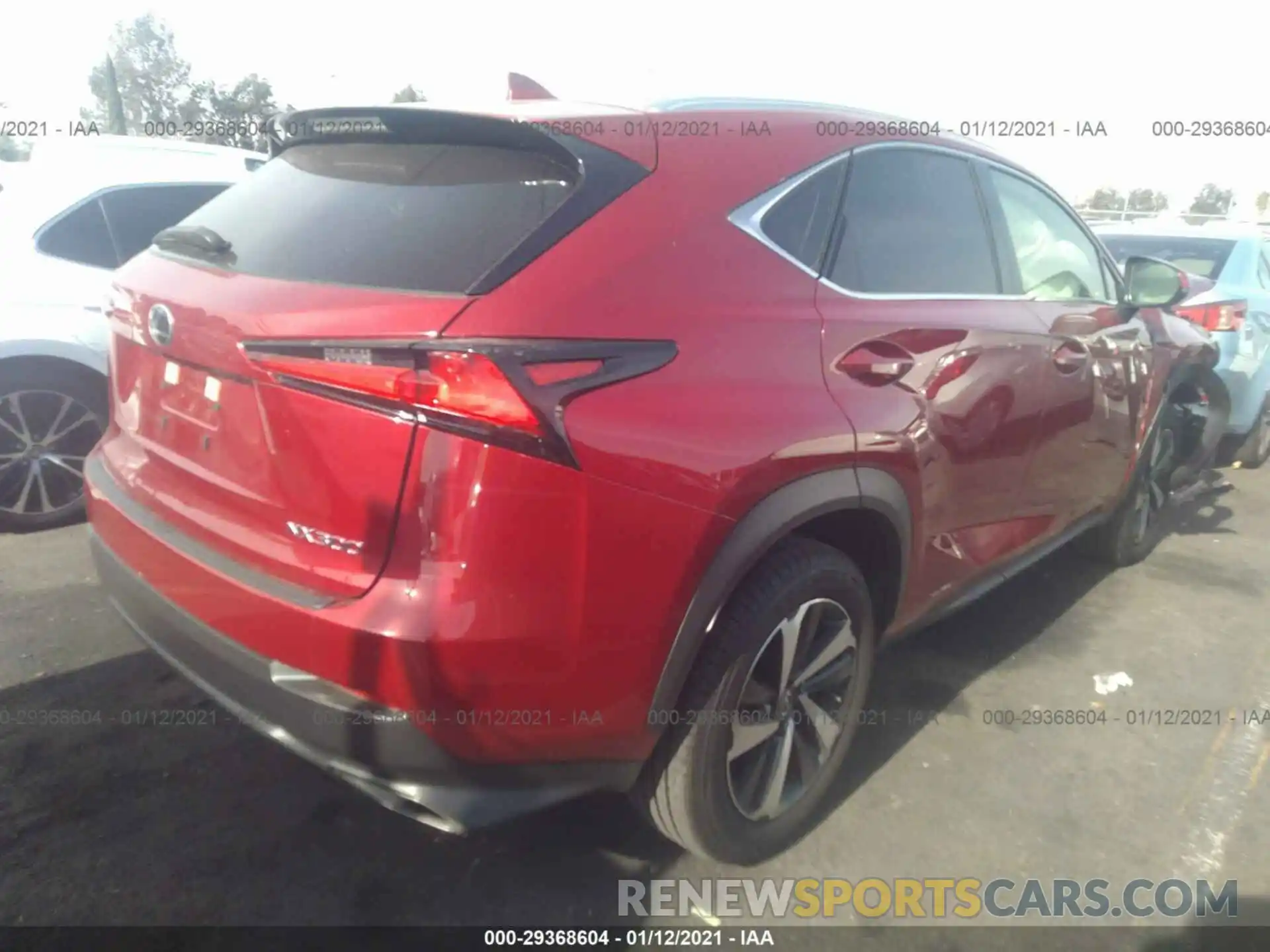 4 Фотография поврежденного автомобиля JTJDARBZ2L5006529 LEXUS NX 2020