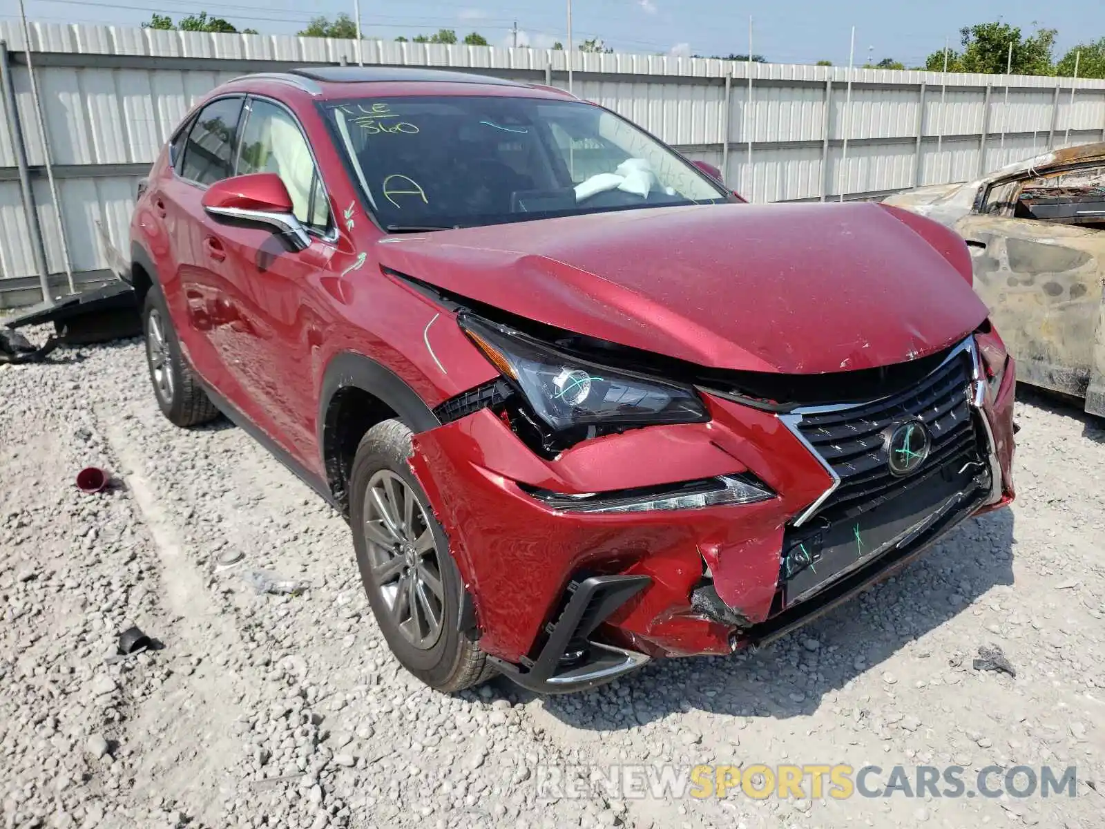 1 Photograph of a damaged car JTJDARBZ2L5016087 LEXUS NX 2020