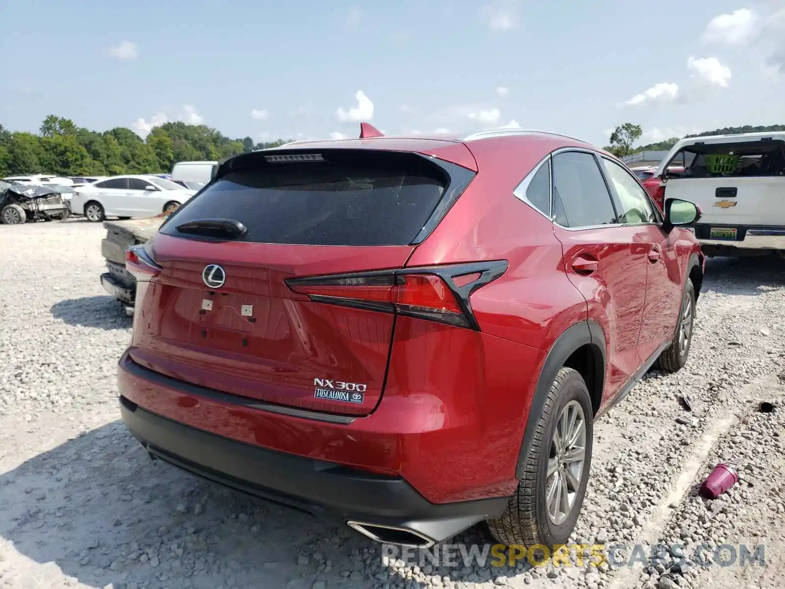 4 Фотография поврежденного автомобиля JTJDARBZ2L5016087 LEXUS NX 2020