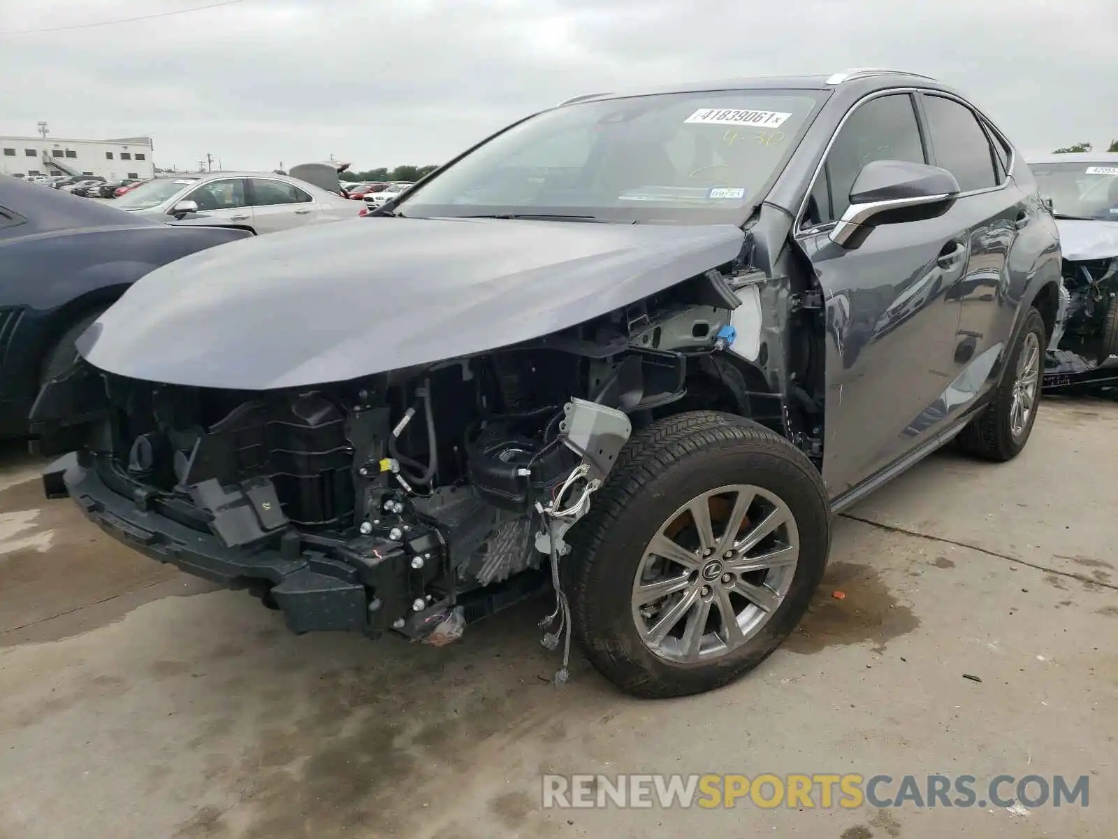 2 Photograph of a damaged car JTJDARBZ3L2165318 LEXUS NX 2020