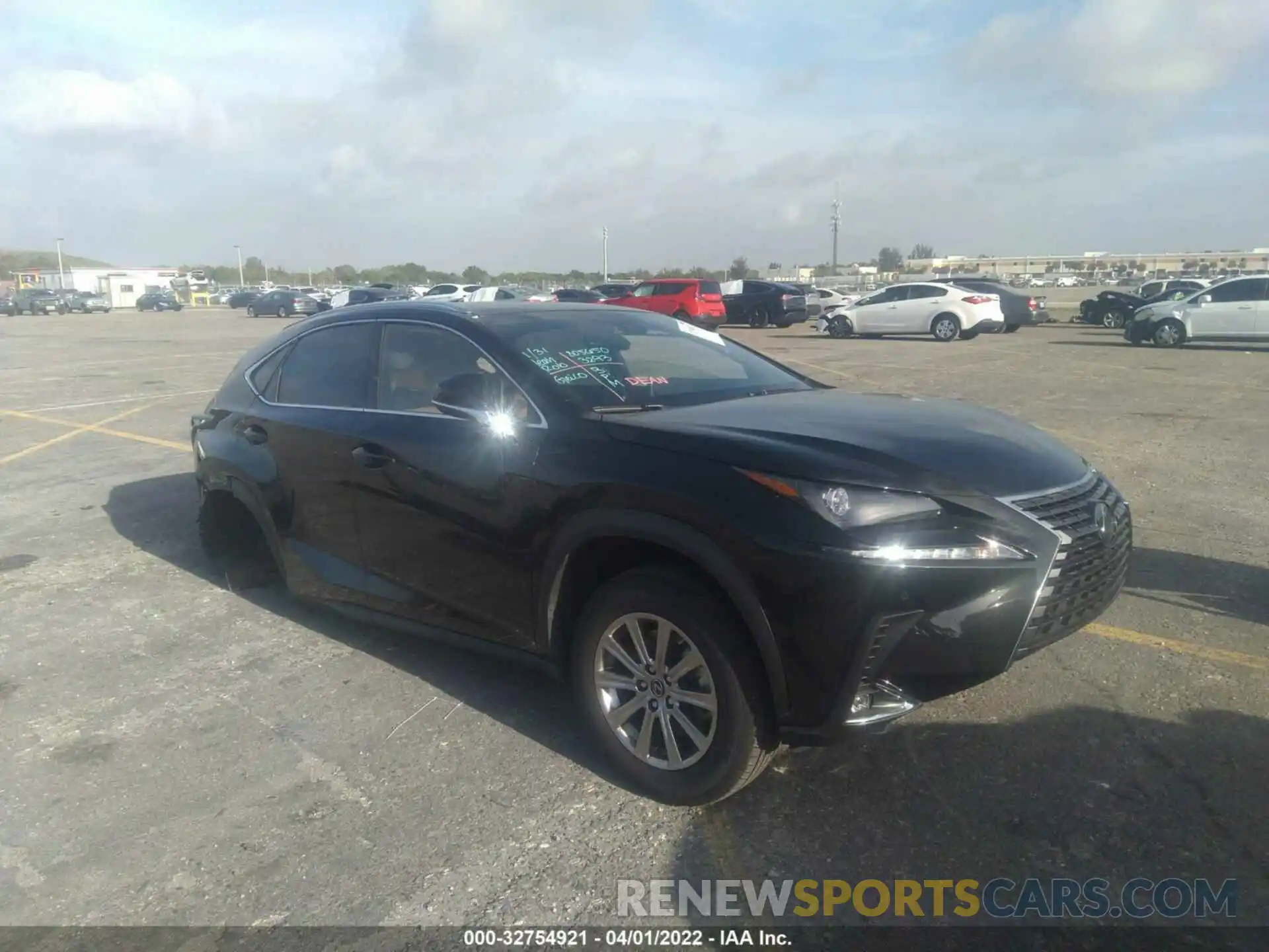 1 Photograph of a damaged car JTJDARBZ4L2177929 LEXUS NX 2020