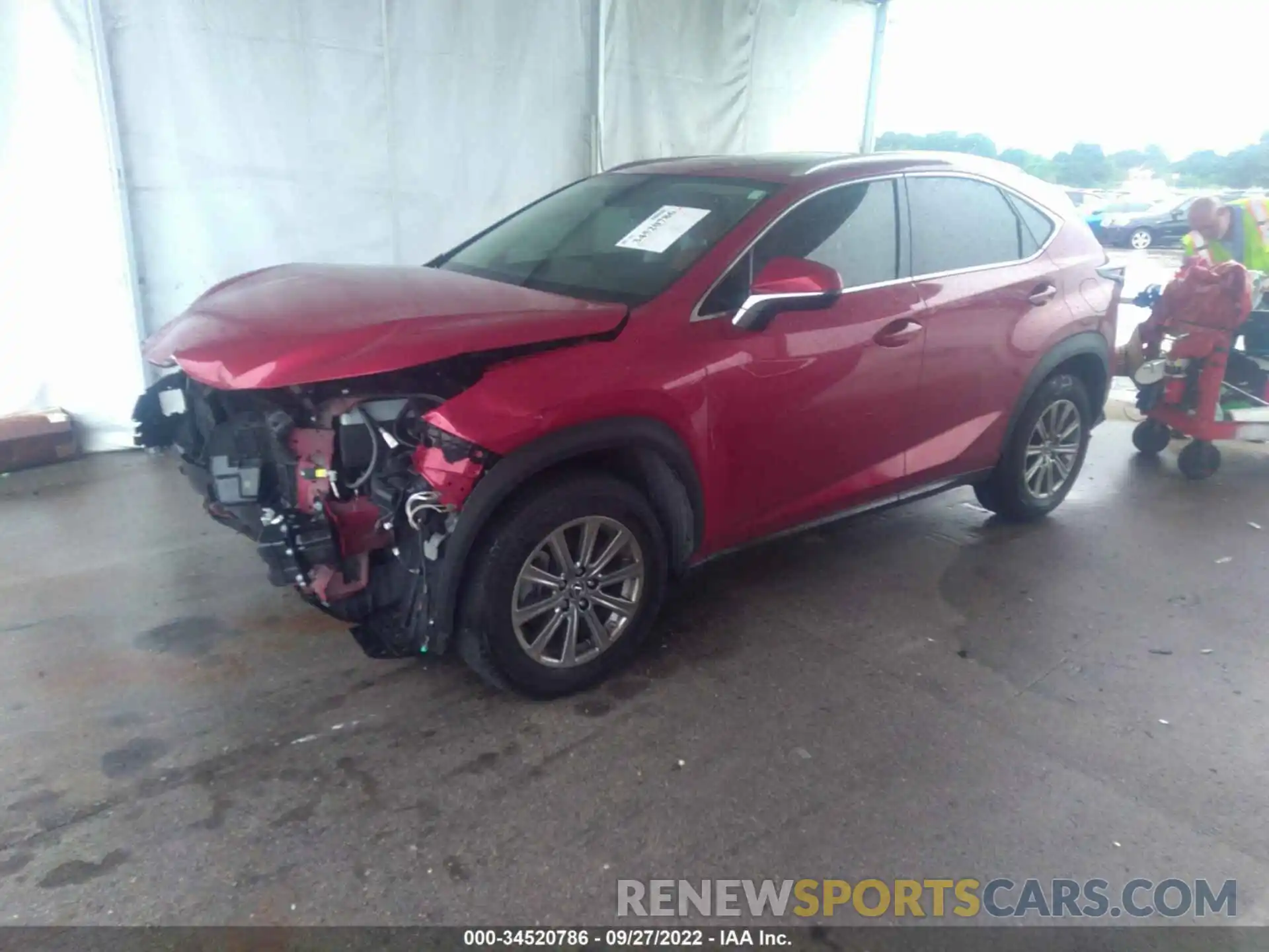 2 Фотография поврежденного автомобиля JTJDARBZ4L5001235 LEXUS NX 2020