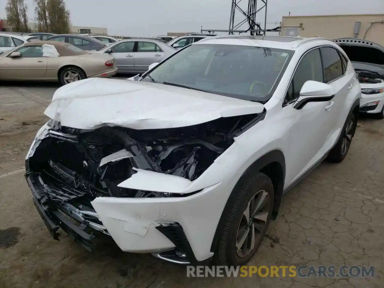 2 Фотография поврежденного автомобиля JTJDARBZ4L5007181 LEXUS NX 2020