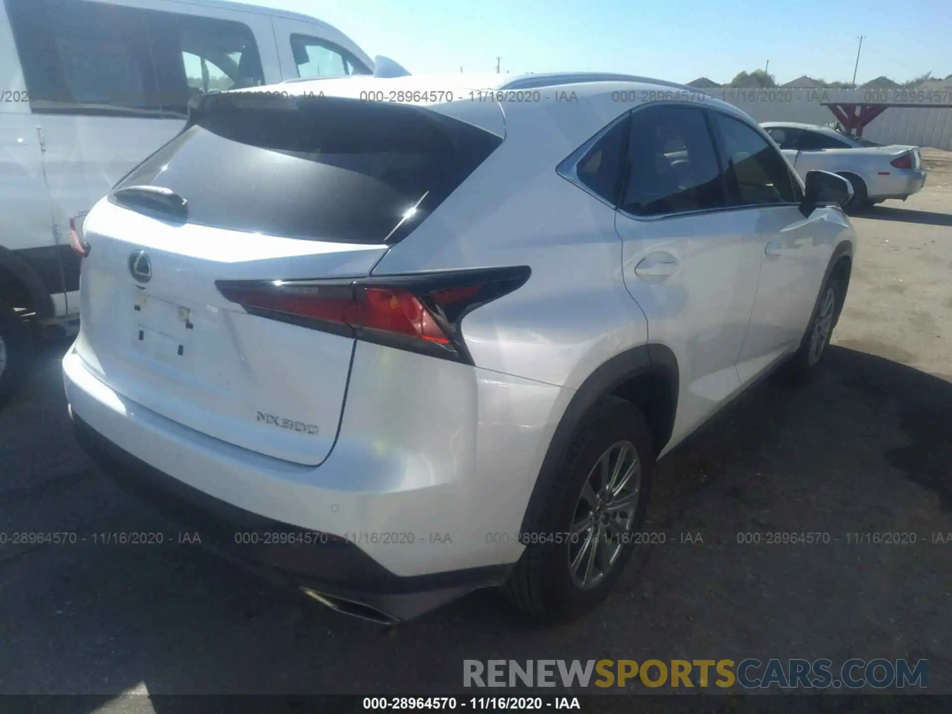 4 Фотография поврежденного автомобиля JTJDARBZ4L5008203 LEXUS NX 2020