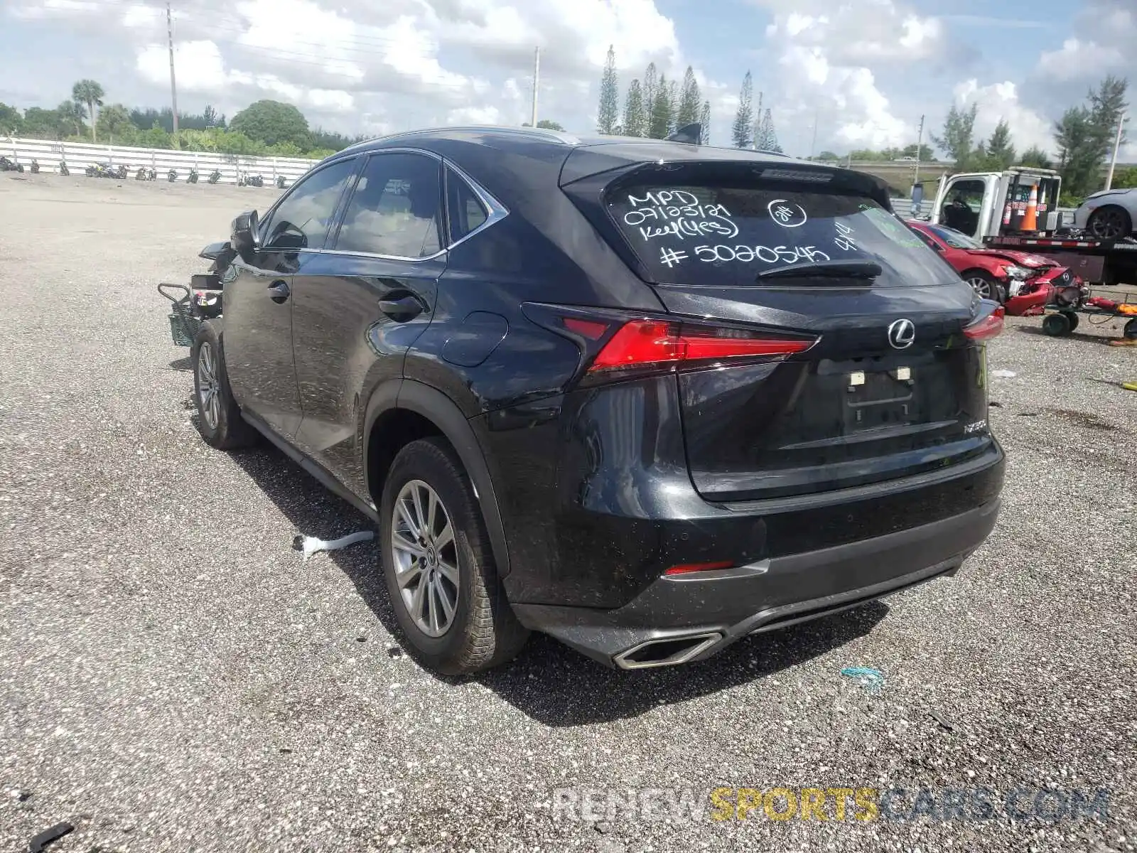 3 Фотография поврежденного автомобиля JTJDARBZ4L5020545 LEXUS NX 2020