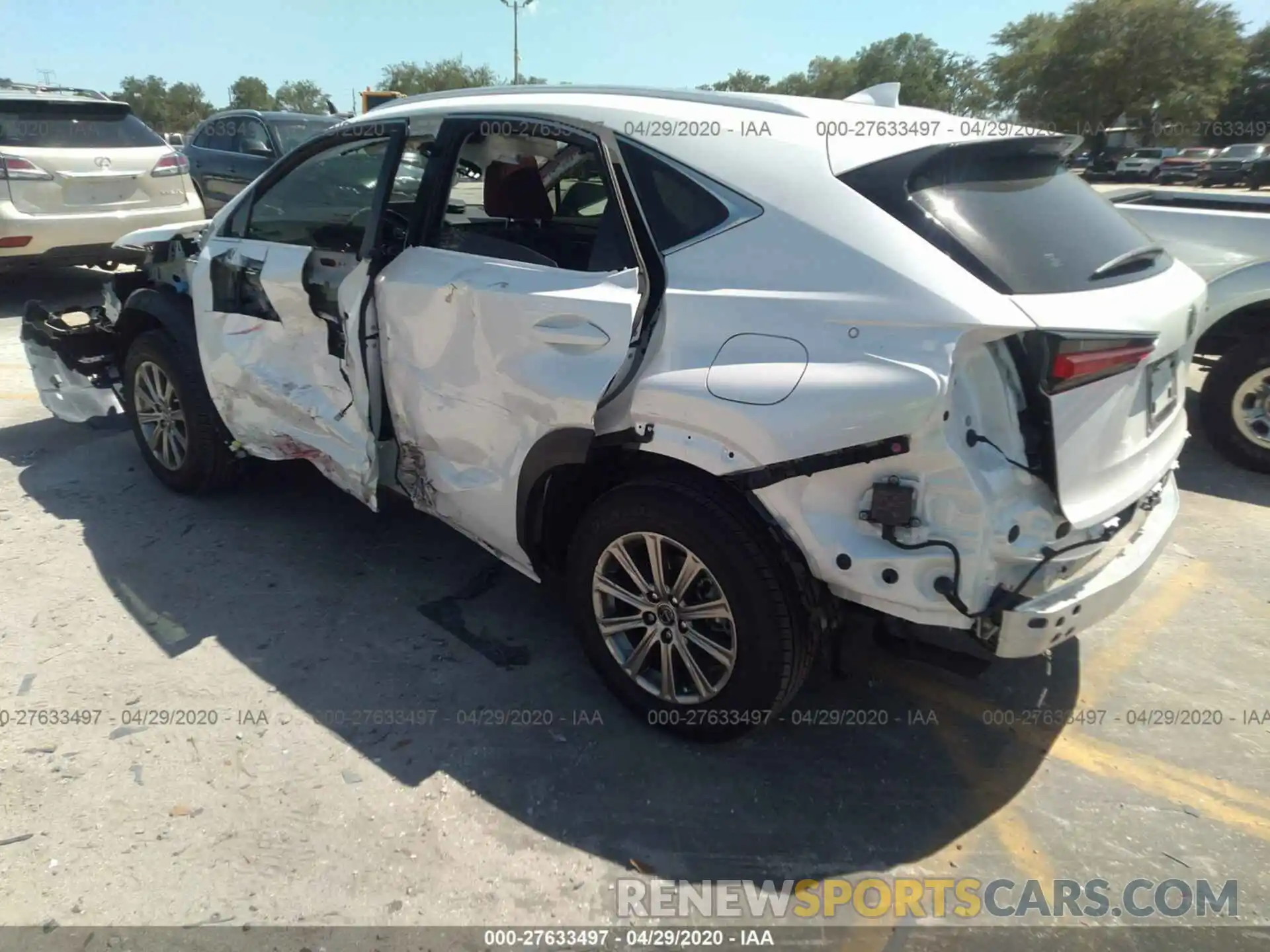 3 Photograph of a damaged car JTJDARBZ5L5****** LEXUS NX 2020