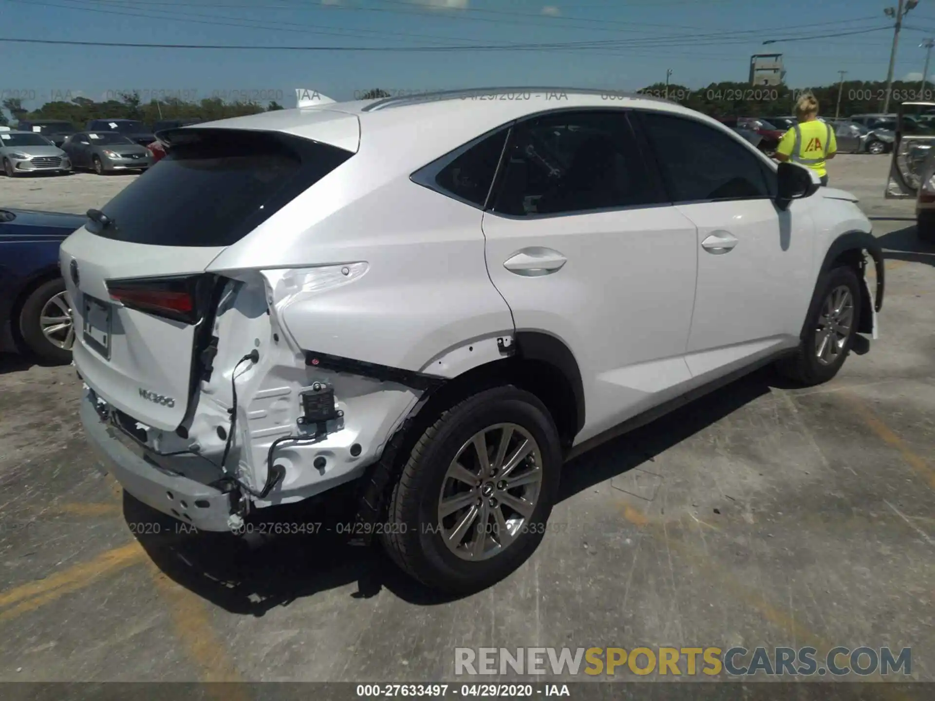 4 Фотография поврежденного автомобиля JTJDARBZ5L5009747 LEXUS NX 2020