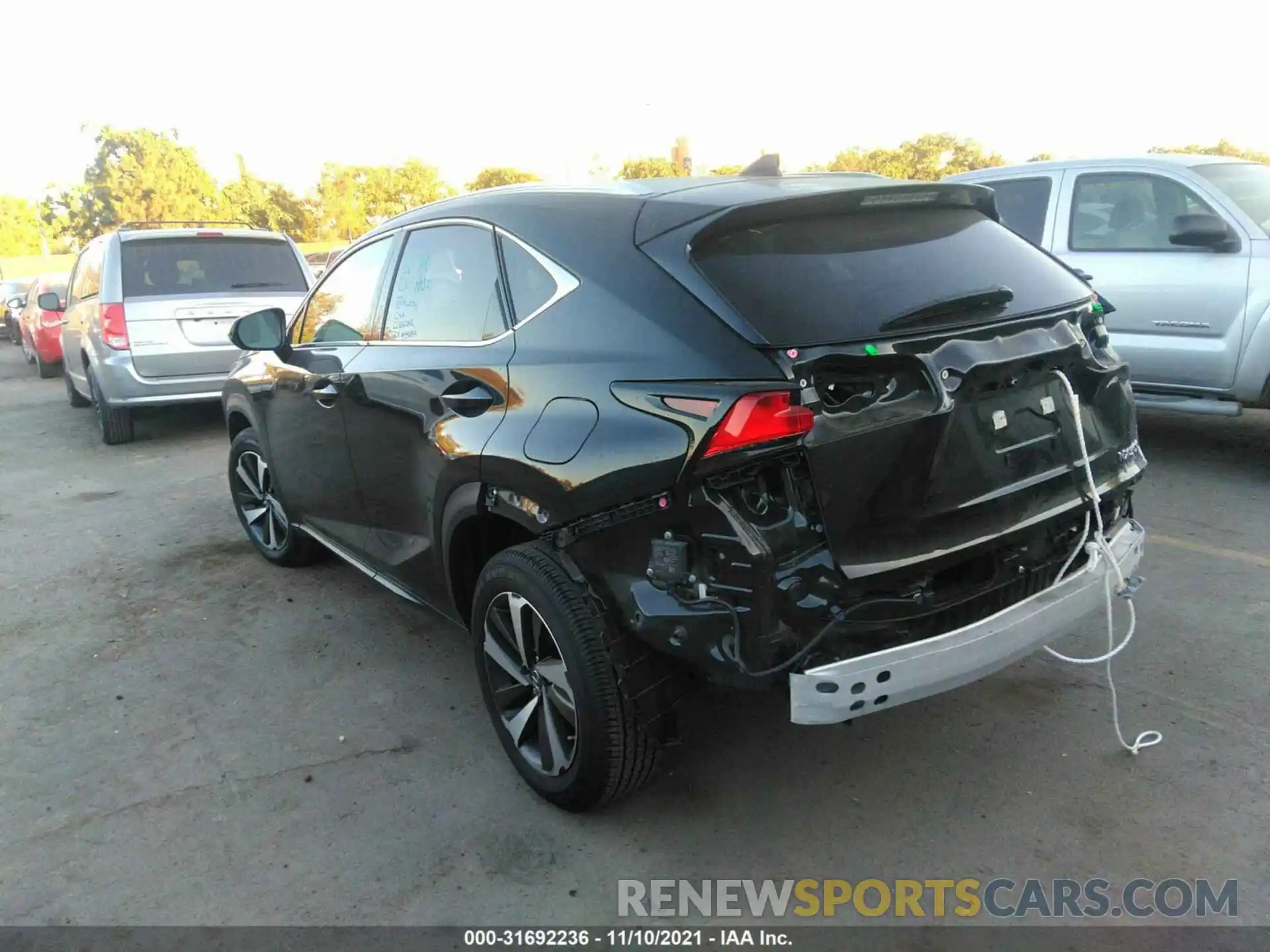 3 Фотография поврежденного автомобиля JTJDARBZ5L5009893 LEXUS NX 2020