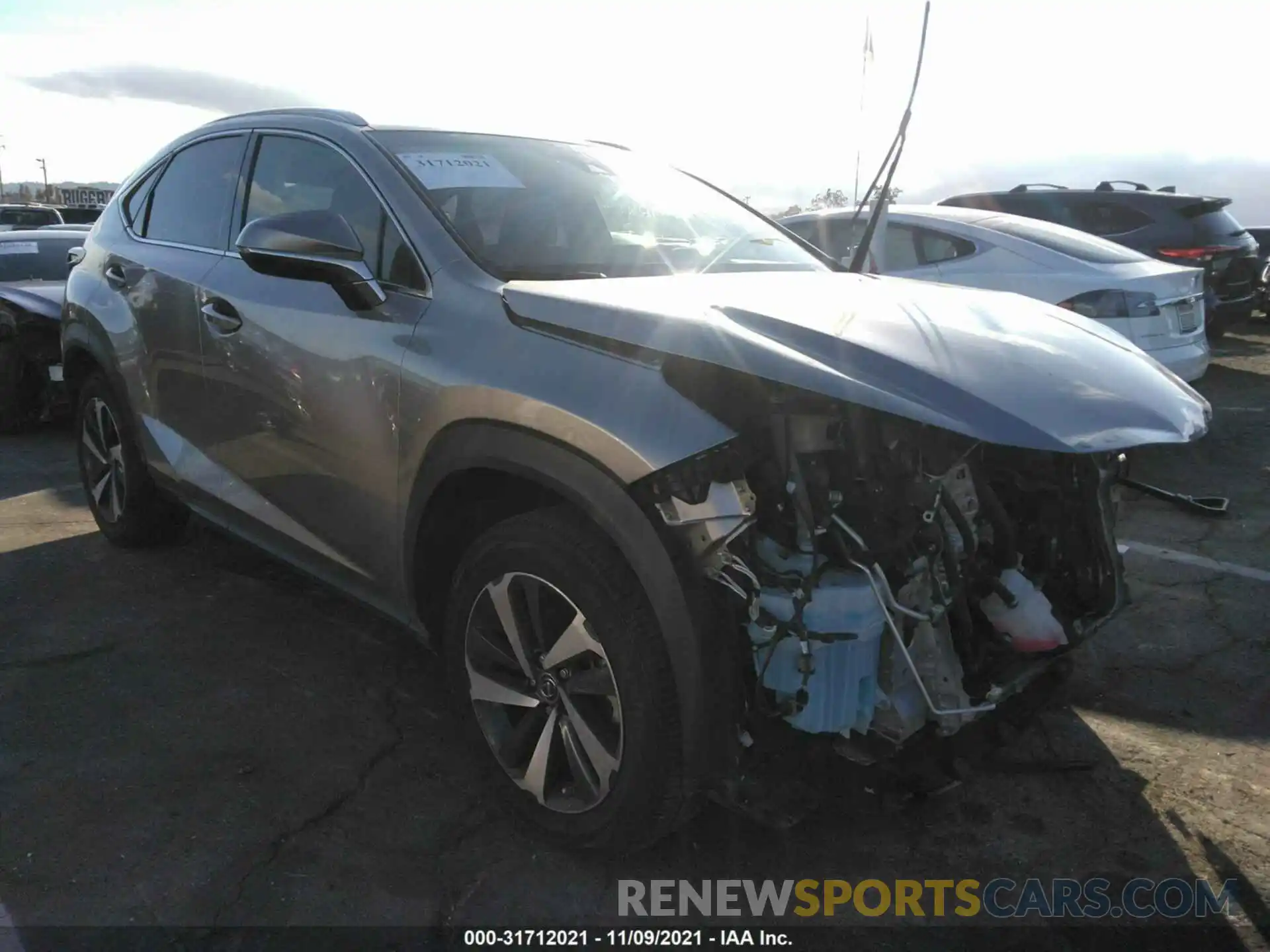 1 Photograph of a damaged car JTJDARBZ7L2163958 LEXUS NX 2020