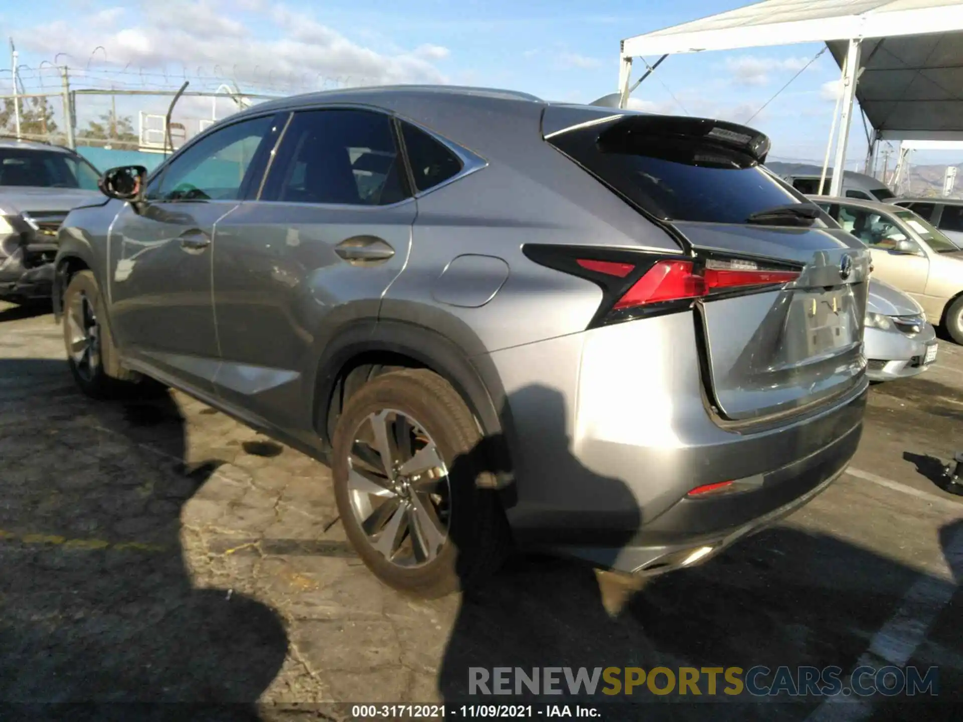 3 Фотография поврежденного автомобиля JTJDARBZ7L2163958 LEXUS NX 2020